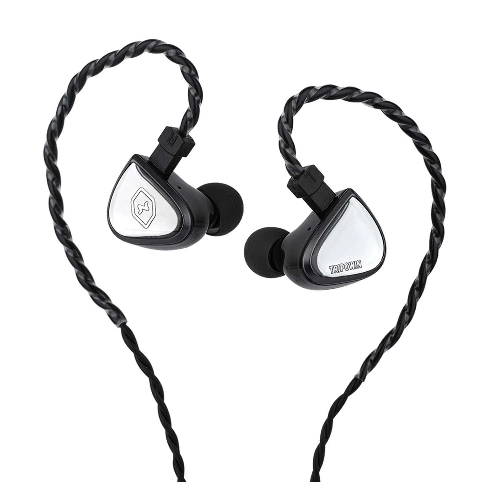 Tripowin x 0DiBi Vivace IEM, 10 mm tytanowa membrana dynamiczny sterownik, przewodowe słuchawki douszne HiFi, odłączany kabel 2-pinowy