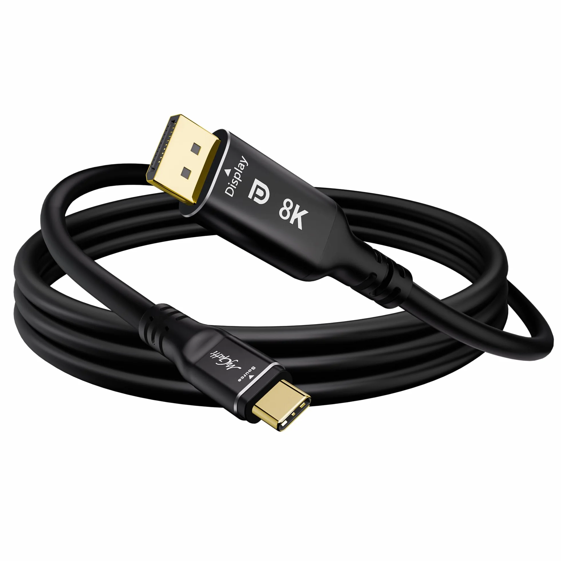 Kabel 8K USB C na DisplayPort 1.4, 1 m, 32,4 Gb/s, 8K 60 Hz/4K 144 Hz, jednokierunkowy typ C Thunderbolt 4/3 na DP 1.4, kabel HDR/HBR3 kompatybilny z iPad Pro, iMac, Mac mini, MacBook、Galaxy