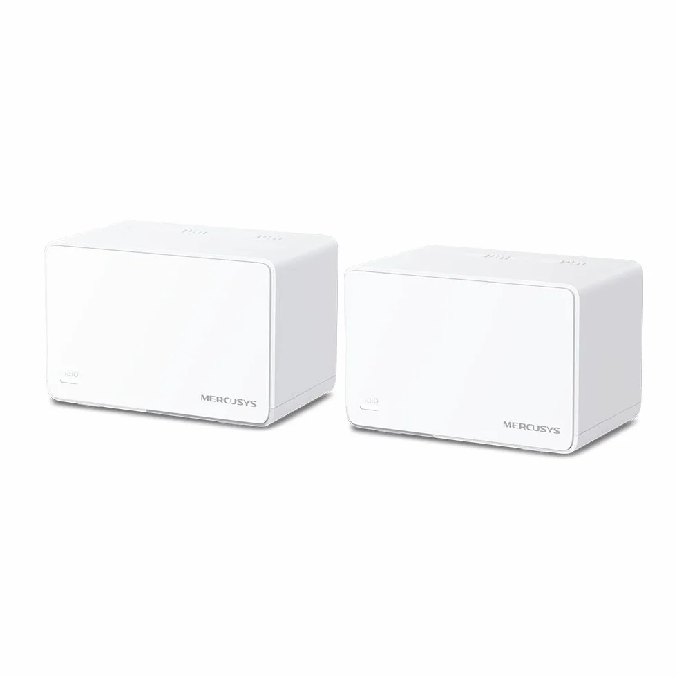 Mercusys Halo H80X (2-pack) – System Mesh WiFi6 AX3000, 3 gigabitowe porty, płynny roaming, MU-MIMO, kontrola rodzicielska – idealny do streamingu 4K i pełnego zasięgu w całym domu