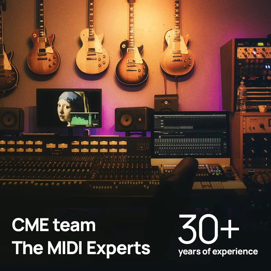 CME U2MIDI Pro – Szybki Kabel USB MIDI z Filtrem i Mapowaniem – Interfejs USB-MIDI Plug & Play do Komputera, Laptopa lub PC oraz Instrumentów MIDI