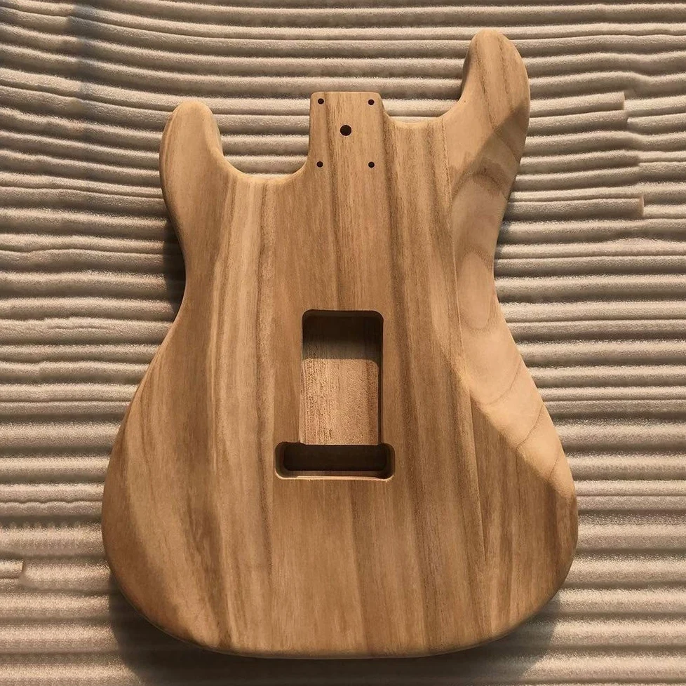 polerowany drewniany do gitary elektrycznej, gitara z drewnianym korpusem, niedokończony korpus gitary basowej, wymiana korpusu