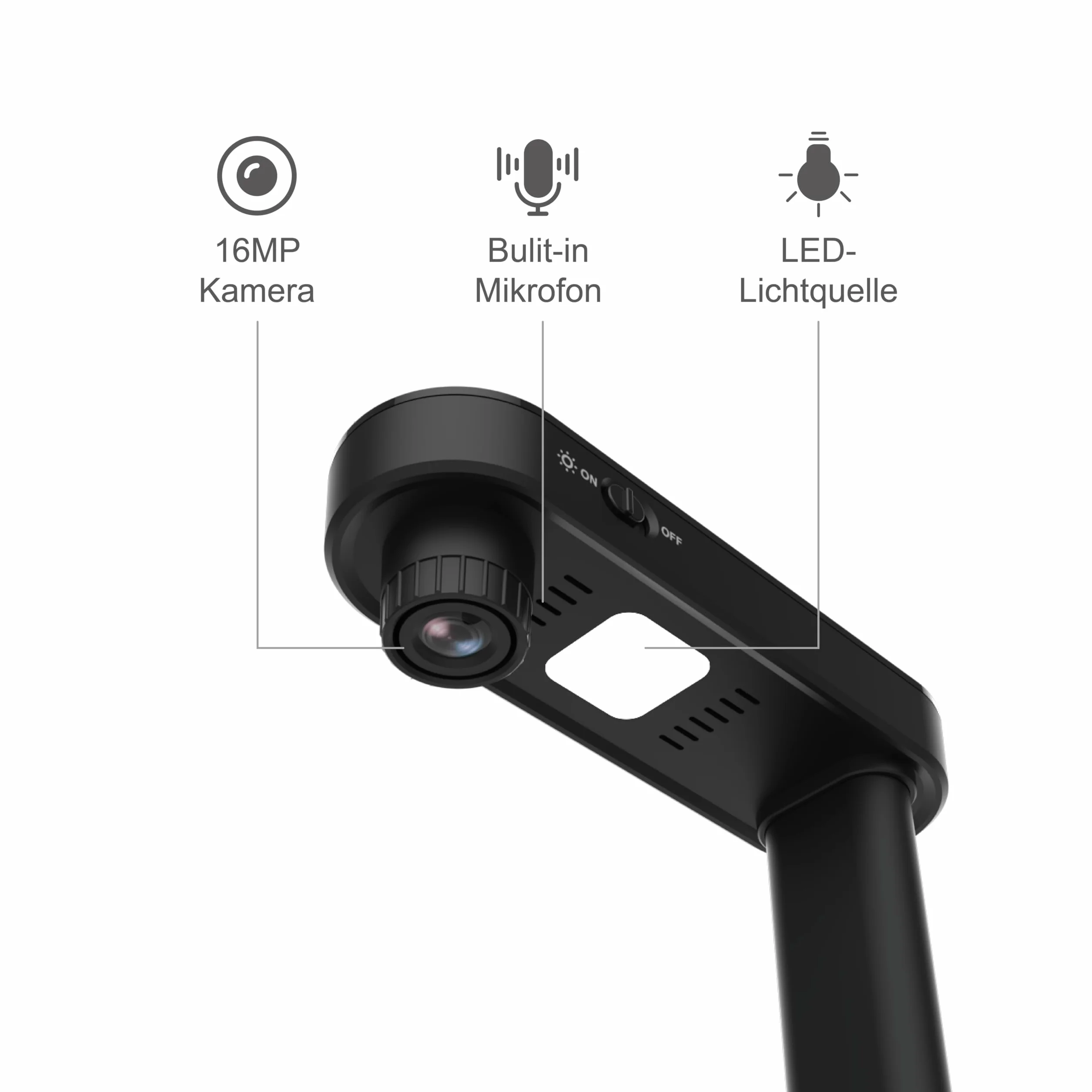 VIISAN skaner dokumentów, 16MP USB przenośny, rozmiar skanowania A4, korekcja skrętu, skanowanie wielostronicowych dokumentów, technologia OCR i TTS, działa z Windows i MacOS