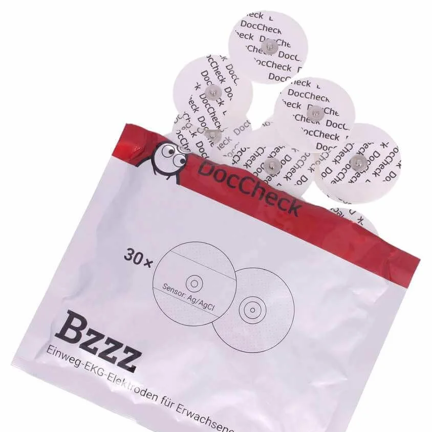 Jednorazowe elektrody "Bzzz" pianka, Ø 50 mm, przyłącze zatrzaskowe
