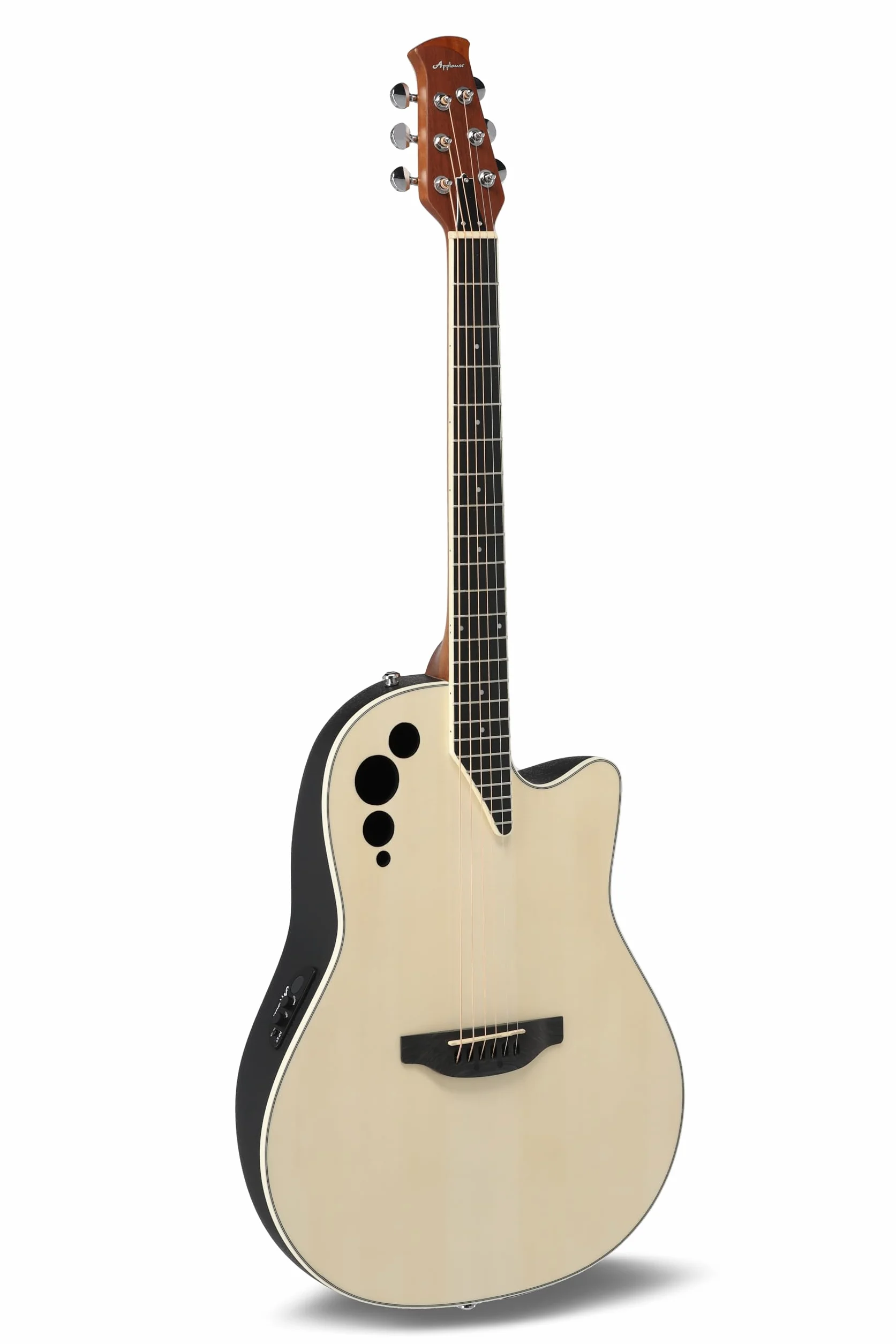 Applause gitara elektroakustyczna Spirit - selekcjonowany świerkowy top - korpus Lyrachord o średniej głębokości - cutaway - przedwzmacniacz AP2T + tuner - naturalny - AAE-044-4S