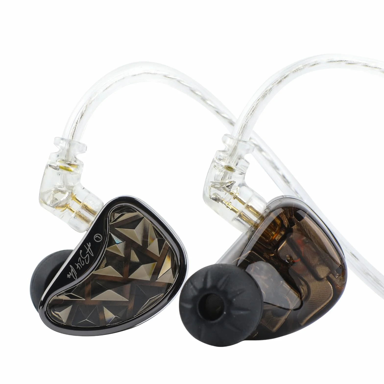 LINSOUL KZ AS24 Pro 12BA Drivers In-Ear Monitor, regulowane HiFi IEM, przewodowe słuchawki douszne ze zdejmowanym 2-pinowym posrebrzanym kablem dla muzyków audiofilów (standard, bez mikrofonu)