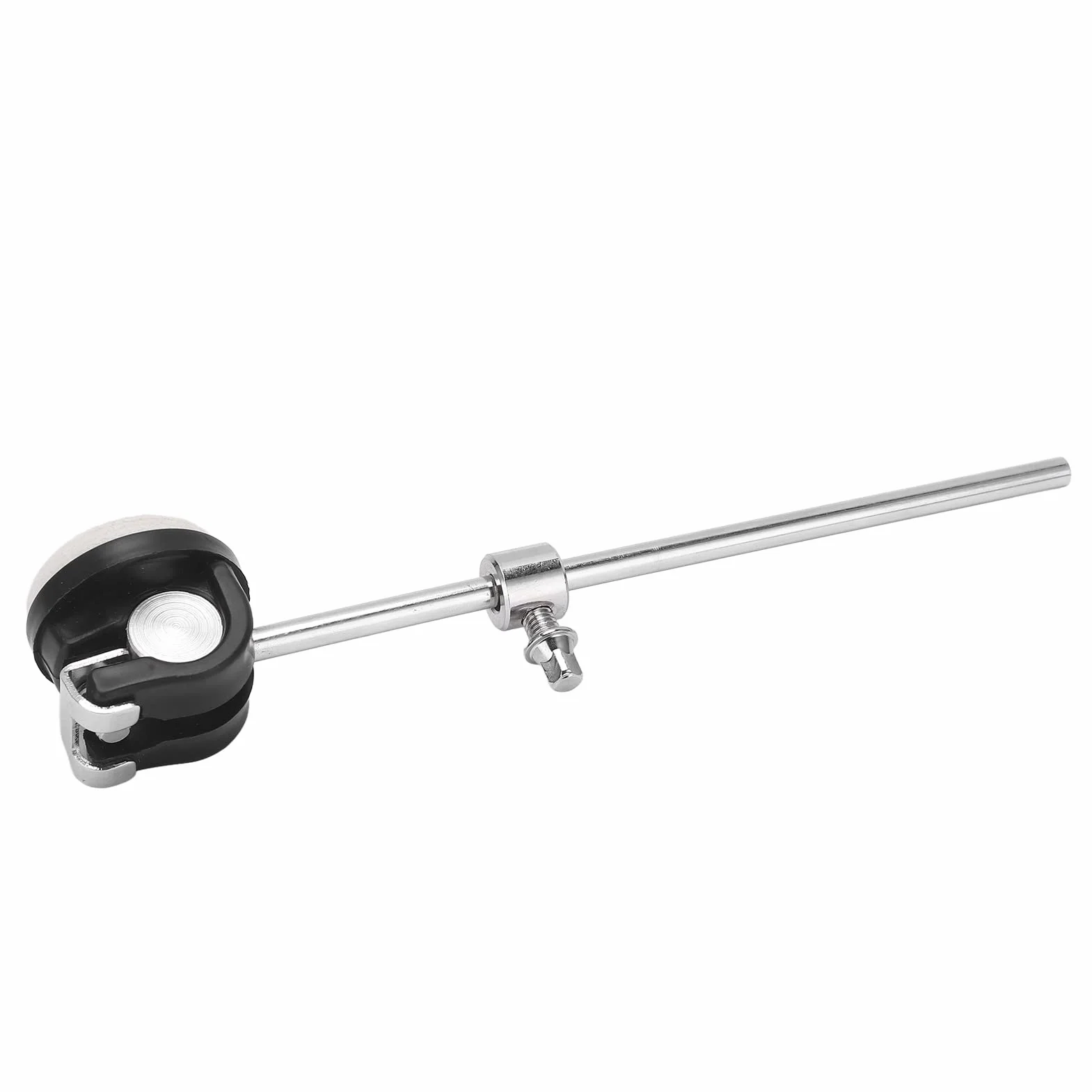 Trzepak do Bębna, Regulowany Ubijak do Bębna Basowego Ubijak do Bębna Bębnowego z Filcową Główką Młotka i Metalowym Uchwytem Lekki Metalowy Instrument Perkusyjny Akcesoria do Zestawu Perkusyjnego