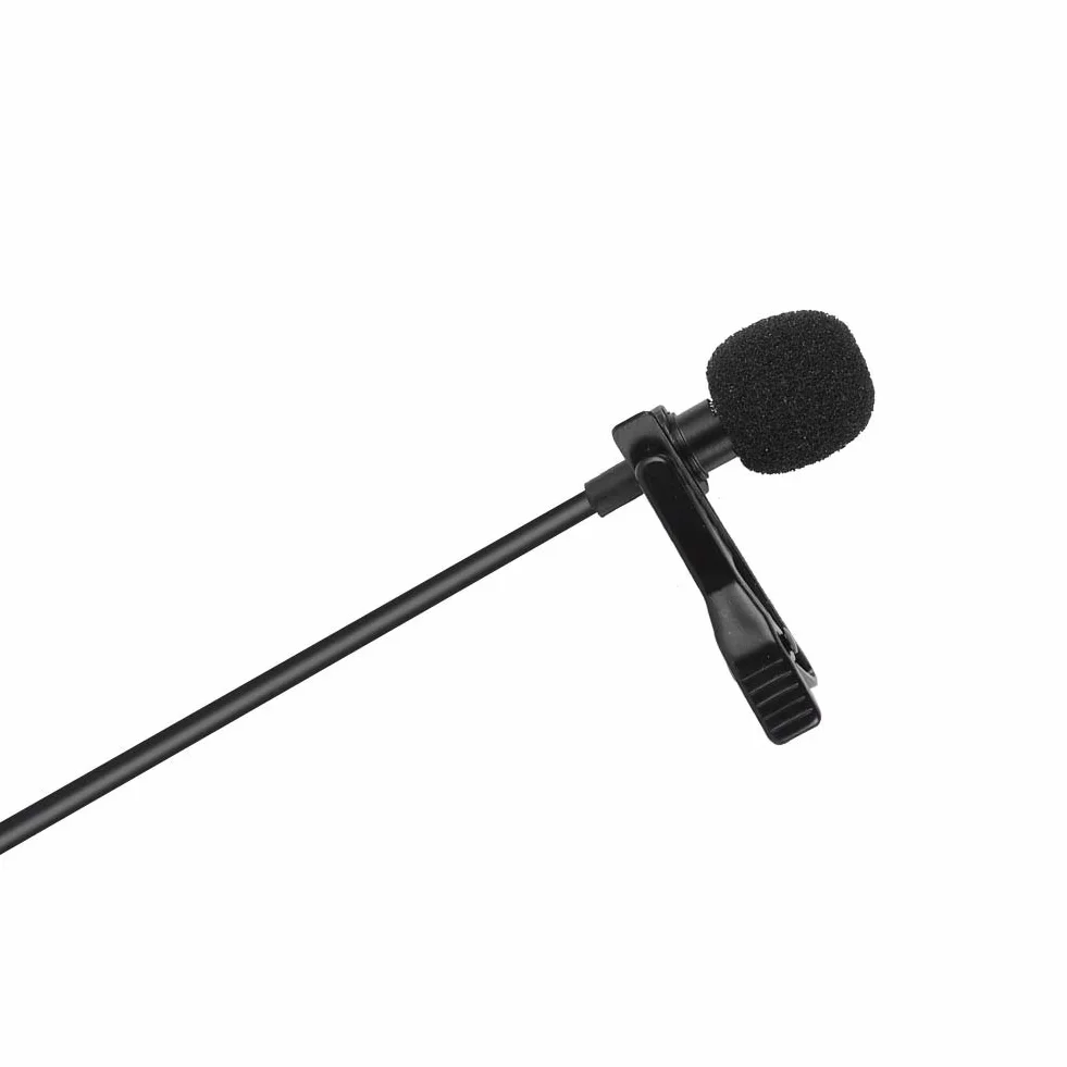 Bez użycia rąk Clip-on Mic Lapel Mic 3,5 mm Wielokierunkowy kondensator Lavalier Mic do aparatu DSLR Android Sangsung PC Laoptop Recorder