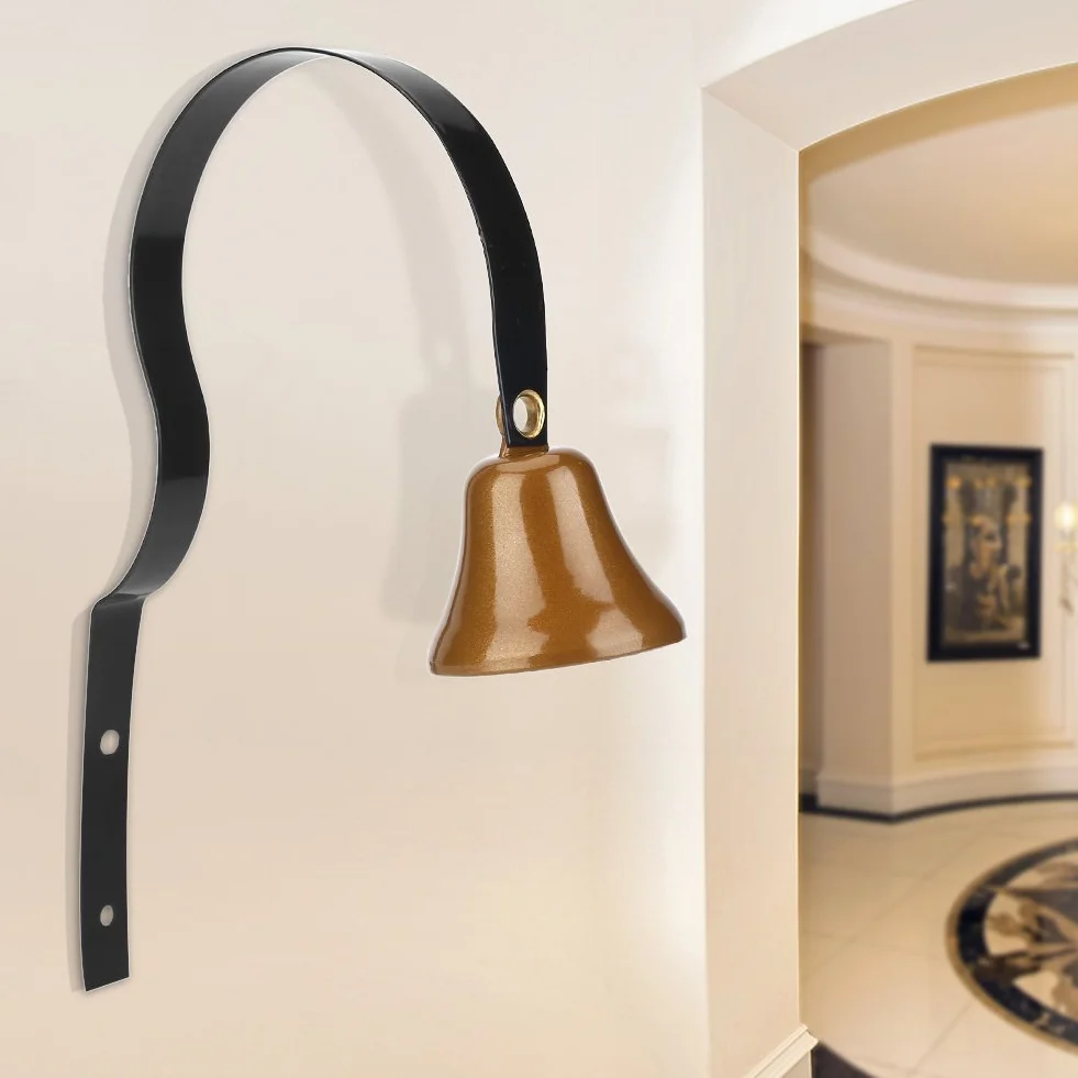 Dzwonek ręczny, dzwonek do drzwi sklepikarza wykonany z wysokiej jakości materiału metalowego, dzwonek serwisowy w hotelu, sklepie, restauracji, do użytku jako dzwonek do drzwi lub dekoracja do szkolenia psów