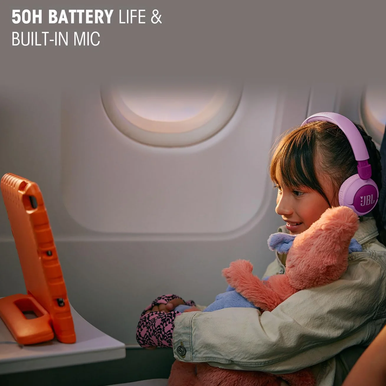 JBL Junior 320 BT Bezprzewodowe Słuchawki Nauszne z Bluetooth dla Dzieci z Wbudowanym Mikrofonem, 50 H Odtwarzania, Ograniczeniem Głośności, Łatwym Sterowaniem i Zestaw naklejek, Zielone