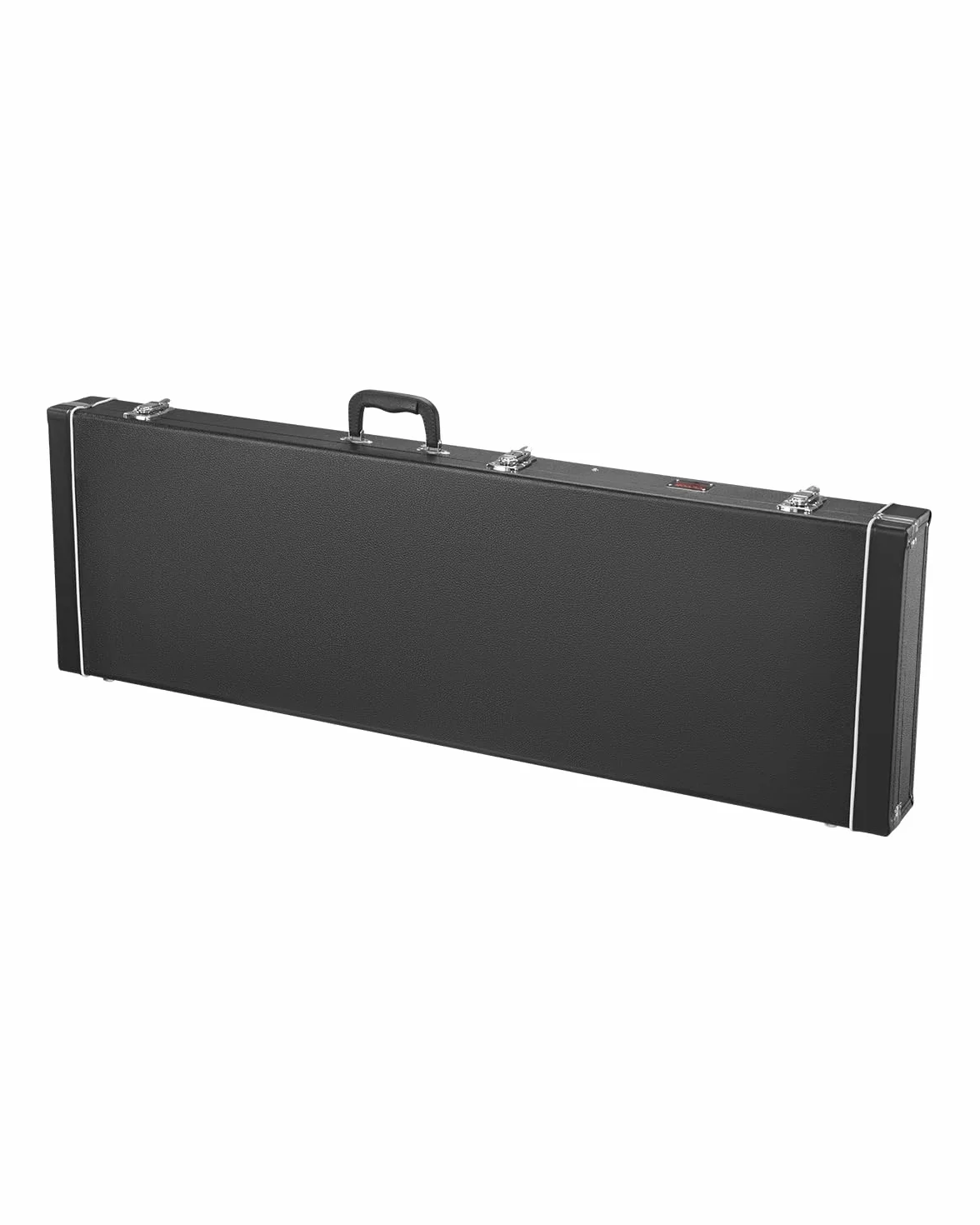 VEVOR Prostokątny twardy futerał na gitarę basową 1220 mm z blokadą kluczową, czarny