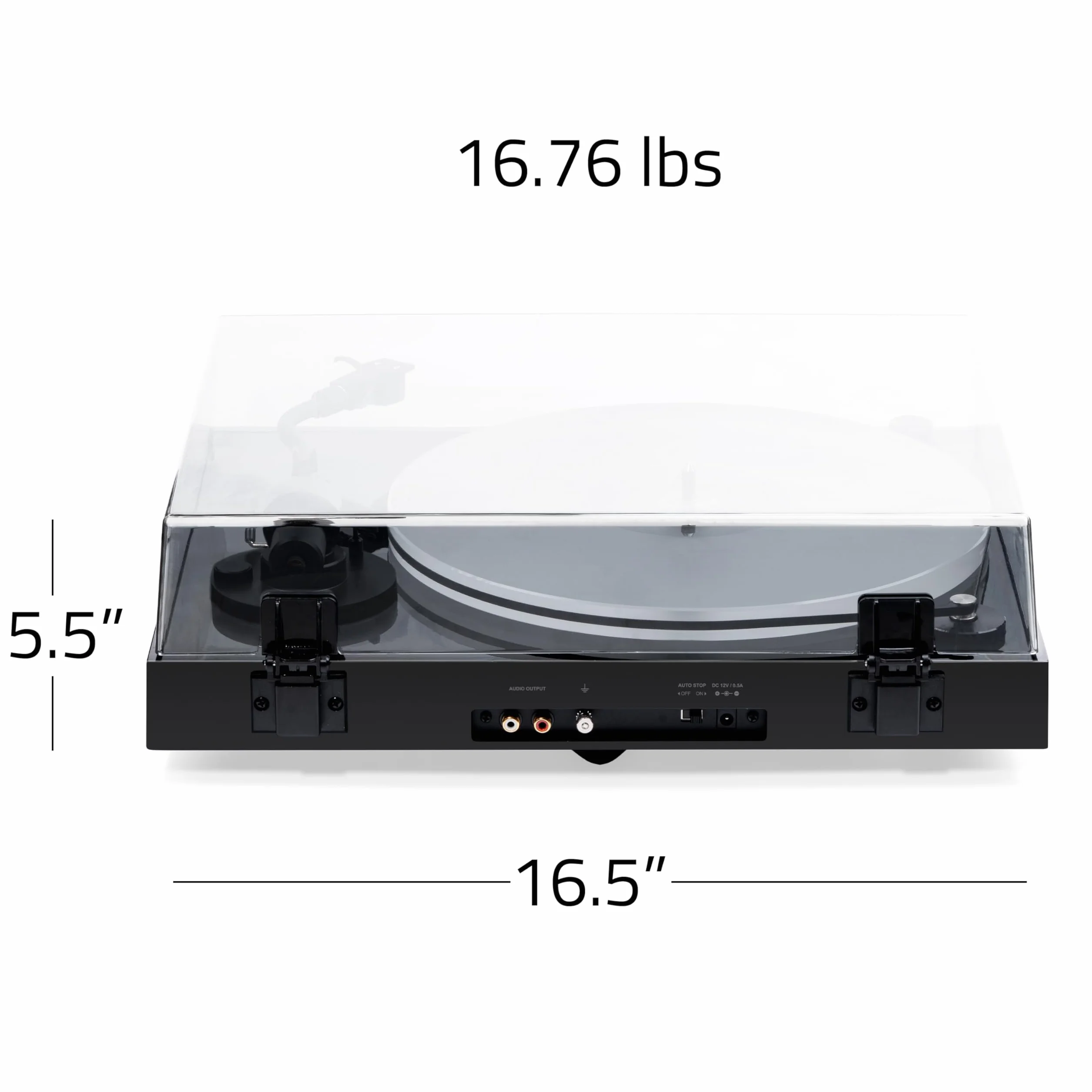 Fluance RT85 Referenz High Fidelity Vinyl Plattenspieler mit Ortofon 2M blauer Kartusche, Acrylplatte, Geschwindigkeitsregelungsmotor, Massivholzsockel, Vibrationsisolationsfüße, Klavierschwarz