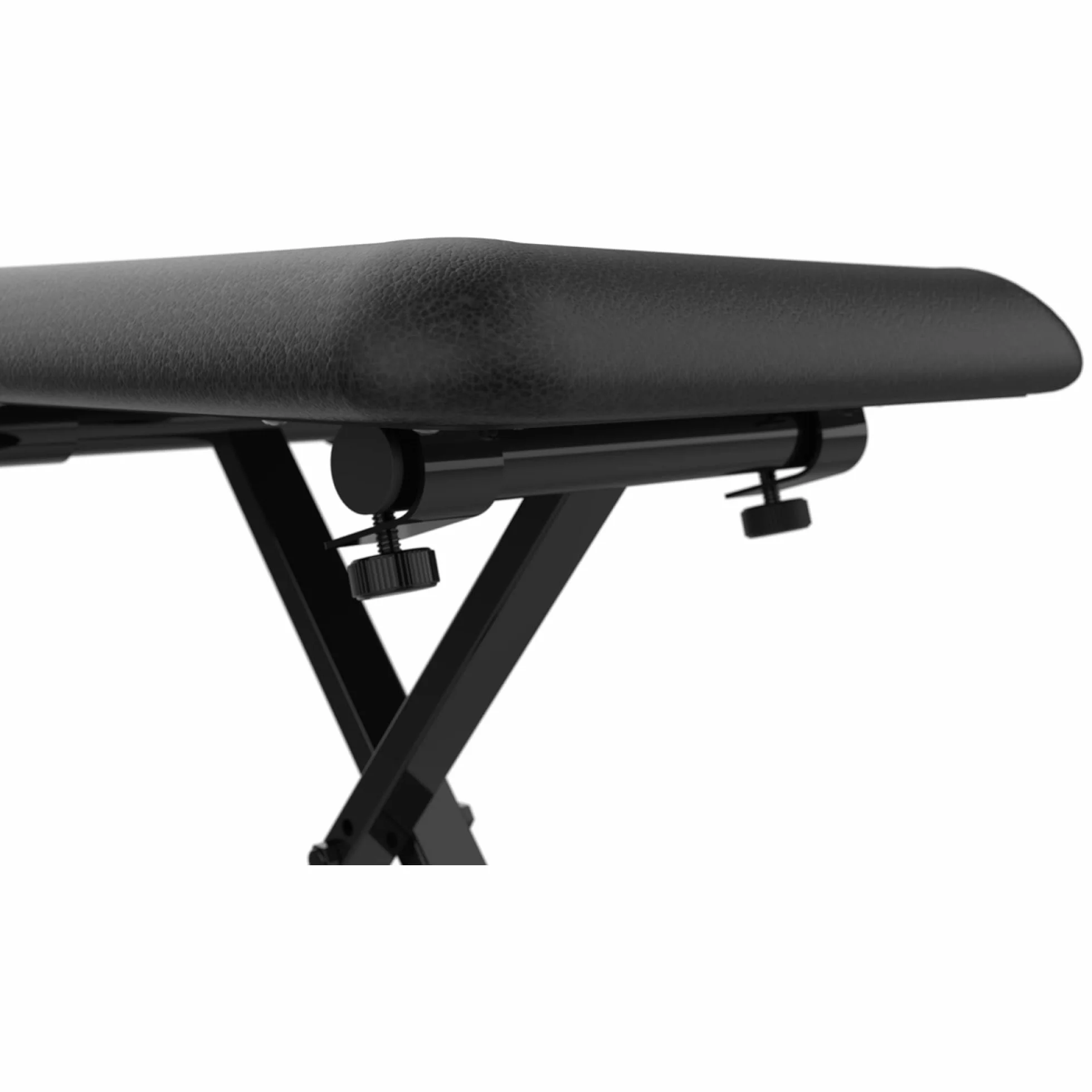 Audibax KB100B Ławka do fortepianu z regulacją wysokości 43-48 cm - Stołek wyściełany z gumami antypoślizgowymi