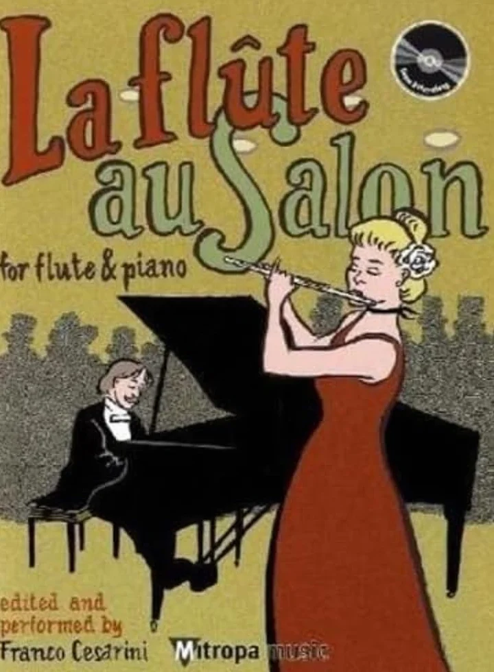 Franco cesarini : la flute au salon - recueil + cd - flute traversiere et piano: For Flute and Piano