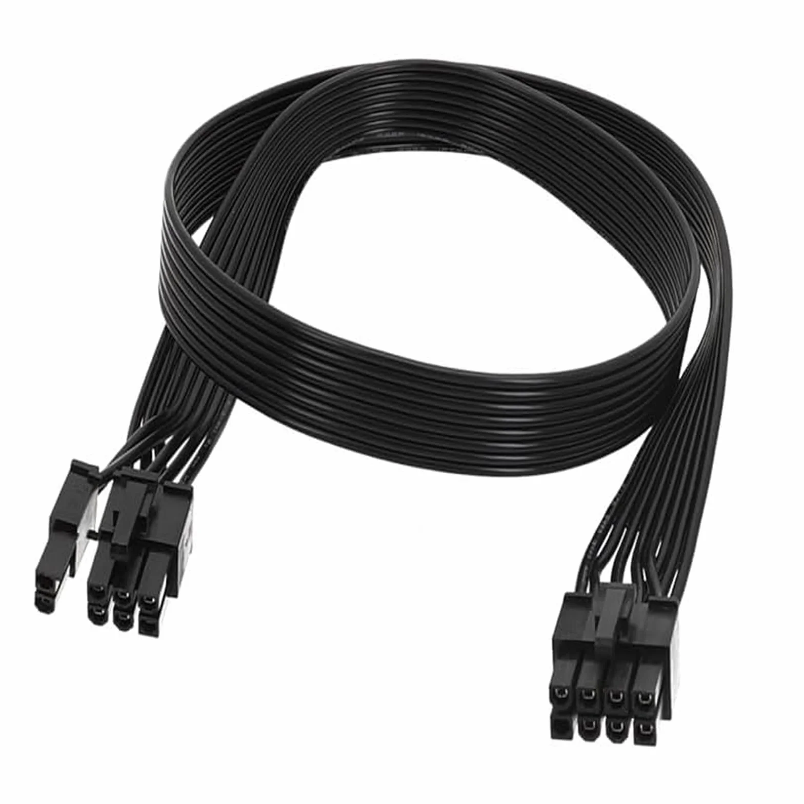 GERUI 8-biegunowy kabel zasilający GPU 8-biegunowy wtyk ATX na 6+2- kabel PCIe, długość całkowita 60 cm, kompatybilny z zasilaczami Corsair typu 3 i typu 4, nie nadaje się do zasilaczy EVGA (czarny)