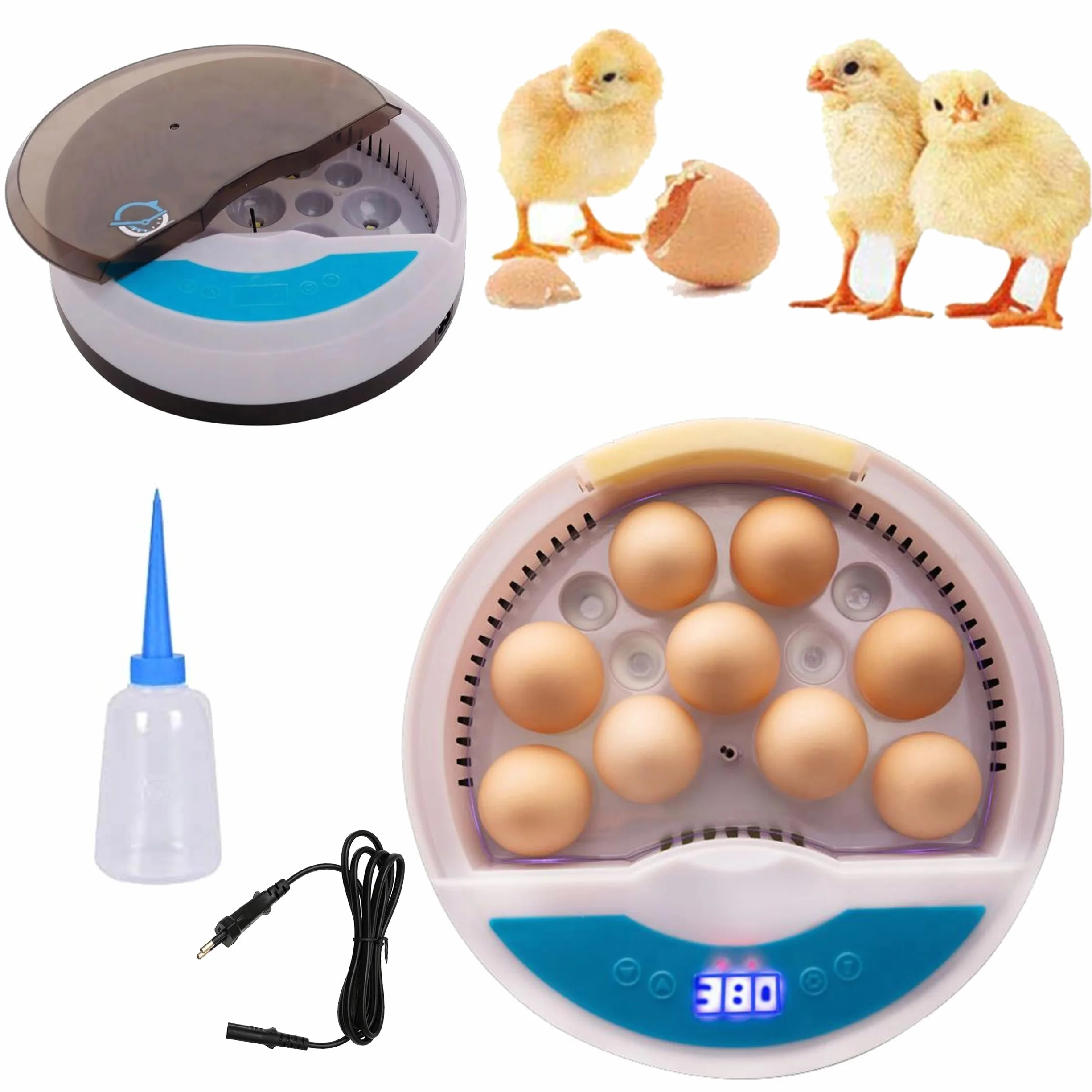 INKUBATOR KLUJNIK WYLĘGARKA DO JAJ WYLĘGU DROBIU 9