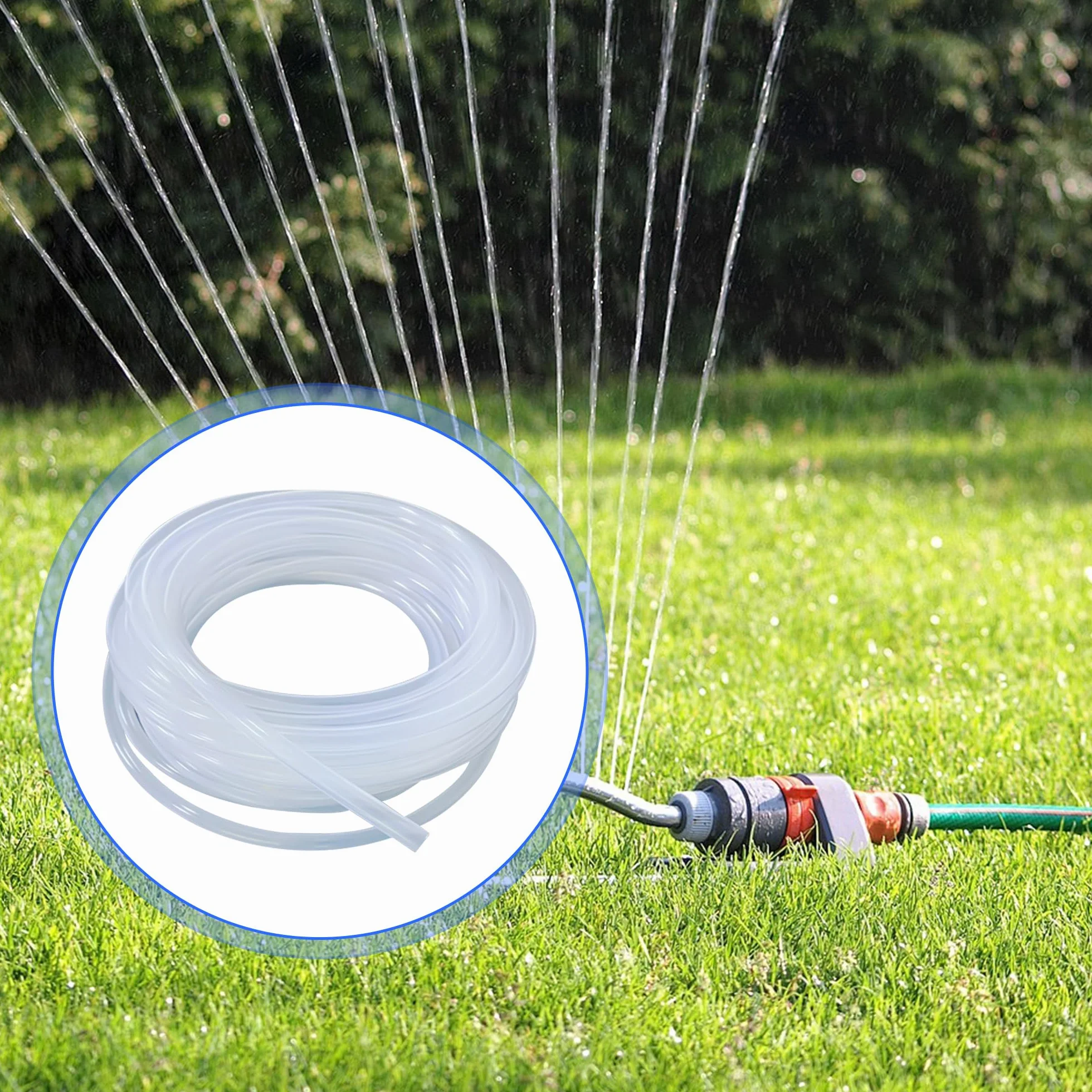 Wąż silikonowy, 5 m, elastyczny wąż 8 mm ID x 10 mm, OD, węże z kauczuku silikonowego, jakość spożywcza, do przemysłu, wody pitnej, transferu pompy, gospodarstwa domowego, oleju