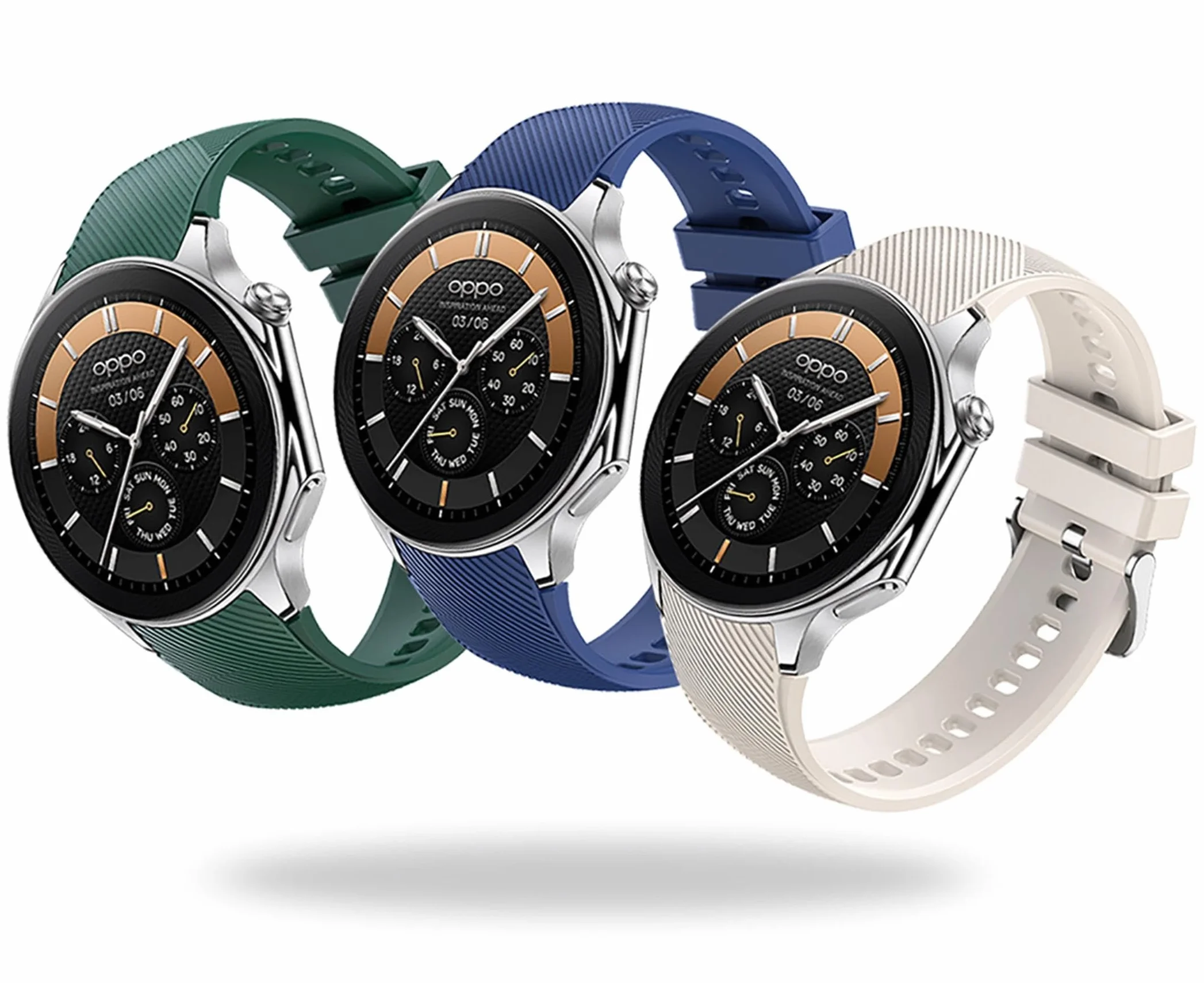 GIOPUEY Pasek kompatybilny z OnePlus Watch 3/2/2R/OPPO Watch X, miękki silikonowy pasek do zegarka, zamiennik paska [odporny na zużycie] [oddychający] - niebieski (Midnight Blue)