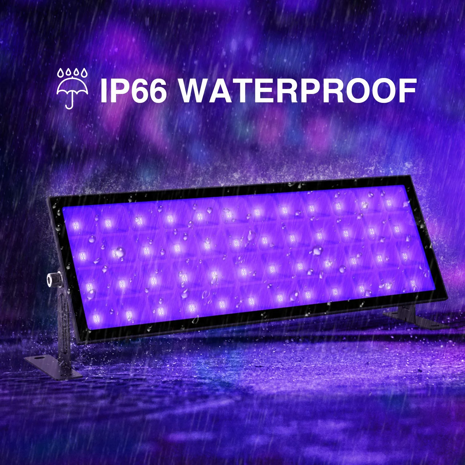 Onforu 96W UV LED Bar, Czarne światło Tube, 96 diod UV-A fioletowa lampa, IP66 wodoodporna zewnętrzna lampa UV oświetlenie na Boże Narodzenie, fluorescencyjny makijaż, farba do ciała, DJ Disco