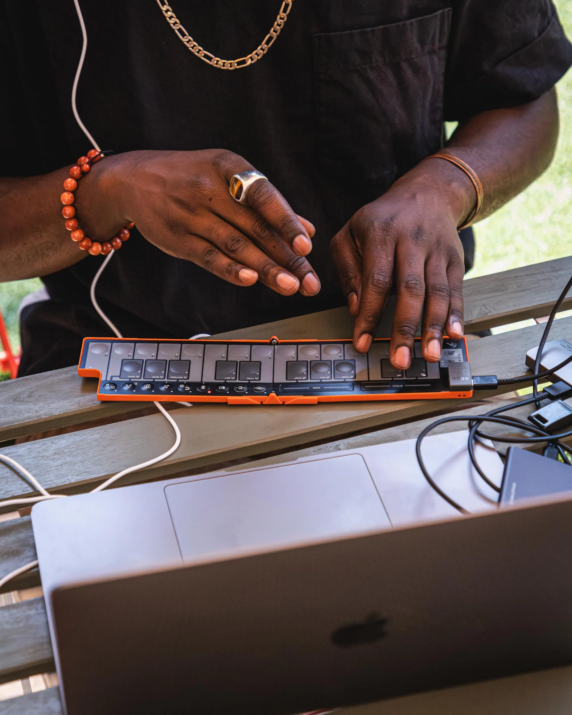 Korg nanoKEY Fold składana klawiatura sterująca MIDI 25 klawiszy USB-C TRS-MIDI Lava Orange