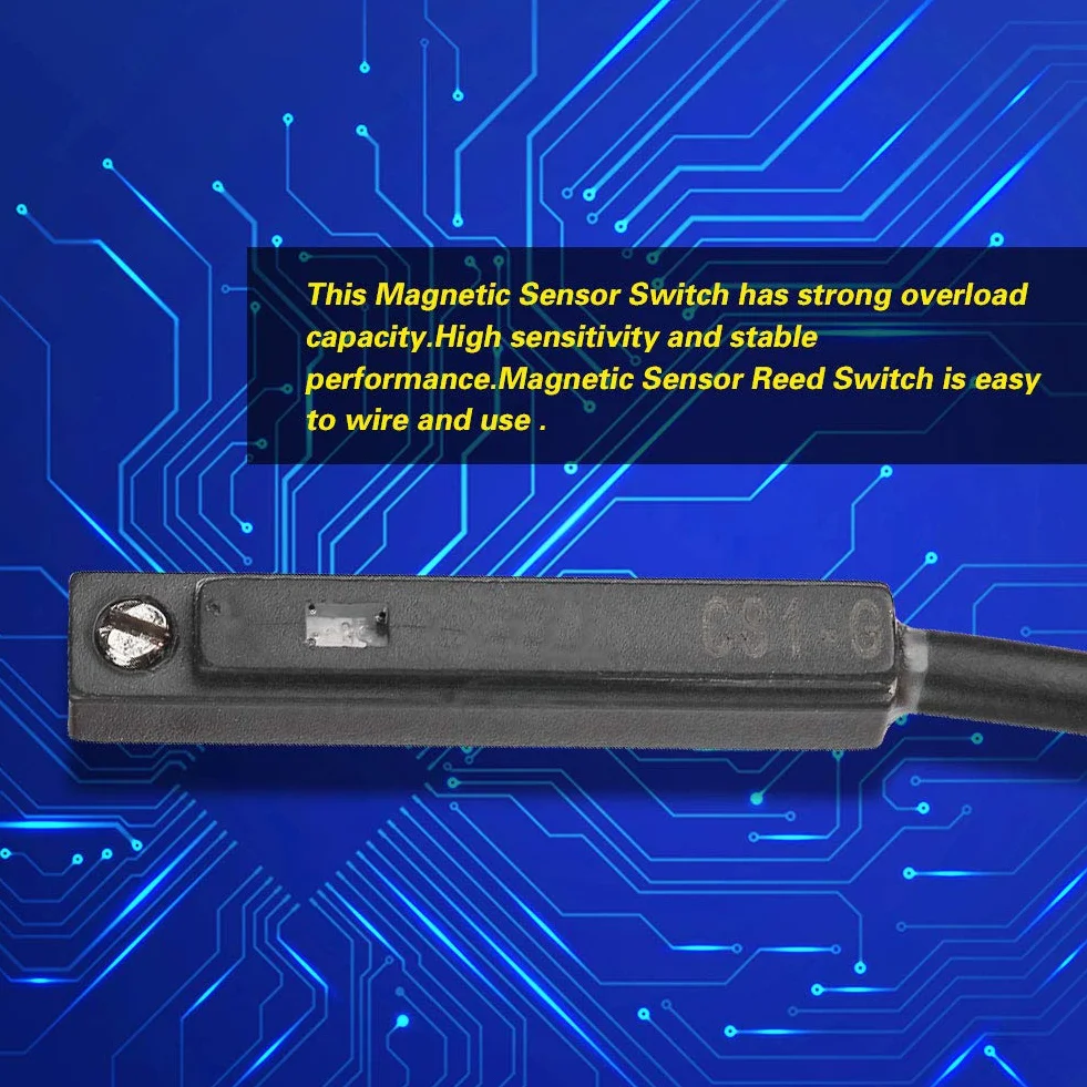 Kontaktron czujnika magnetycznego, CS1-G Magnetyczny cylinder pneumatyczny Magnetyczny kontaktron Czujnik DC AC 5 V-240 V