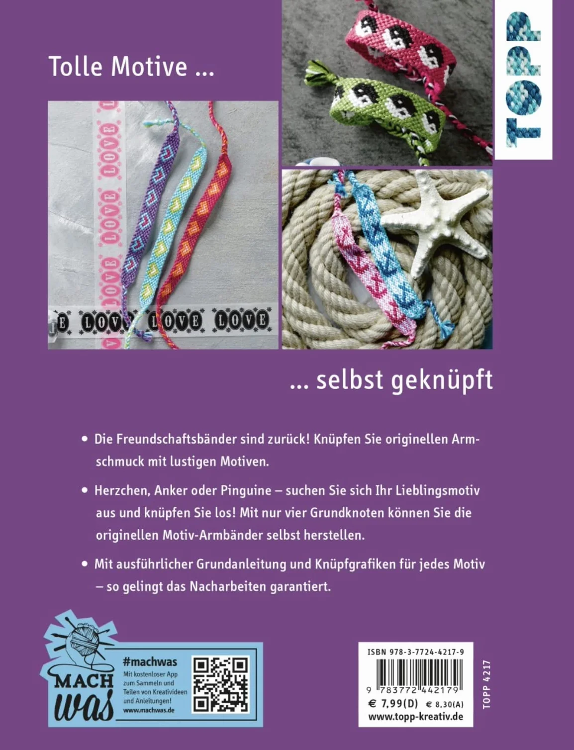 Freundschaftsbänder mit Motiven (kreativ.kompakt.): aus Wolle selbst geknüpft