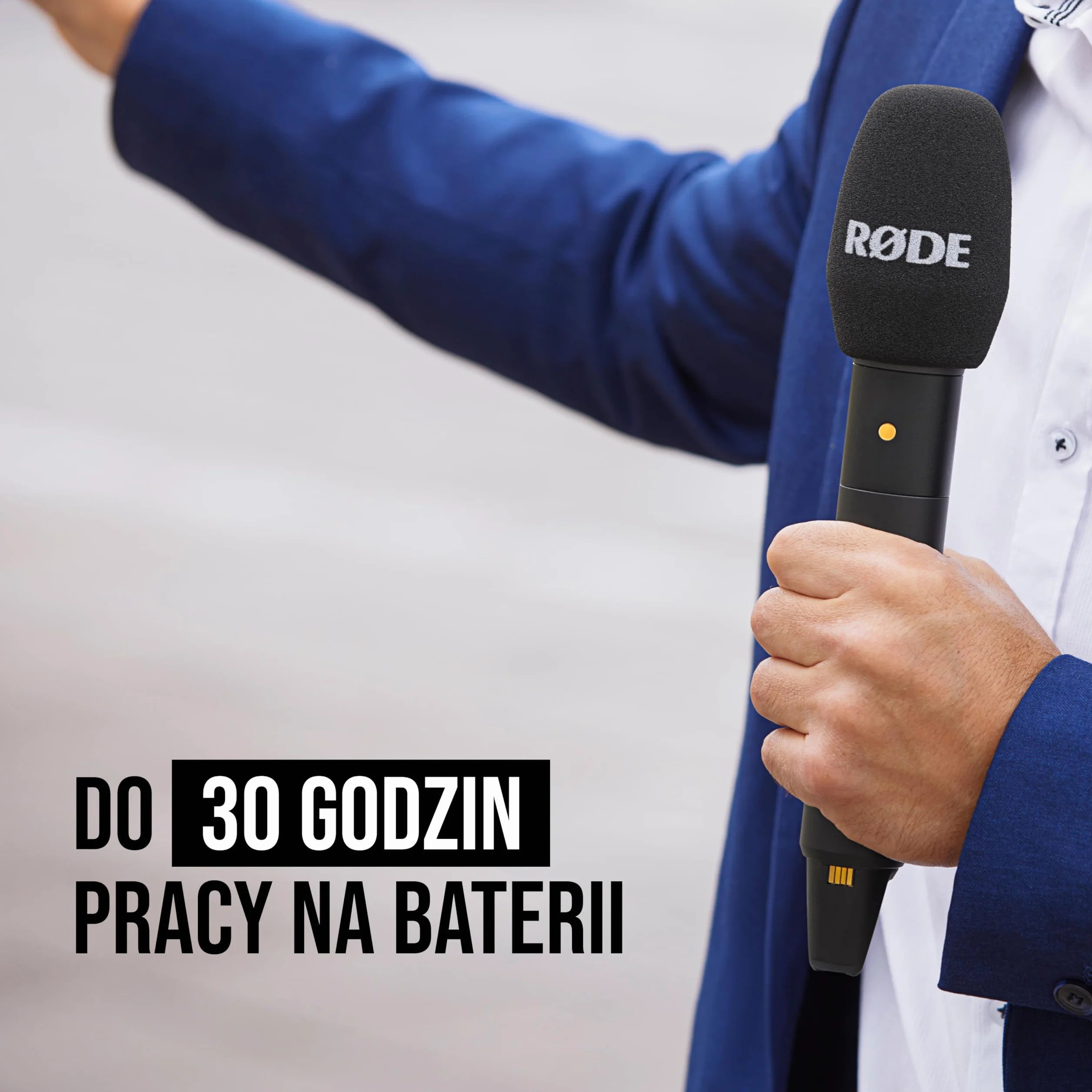 RØDE Interview PRO Bezprzewodowy mikrofon ręczny z kondensatorem klasy broadcast i nagrywaniem 32-bit Float