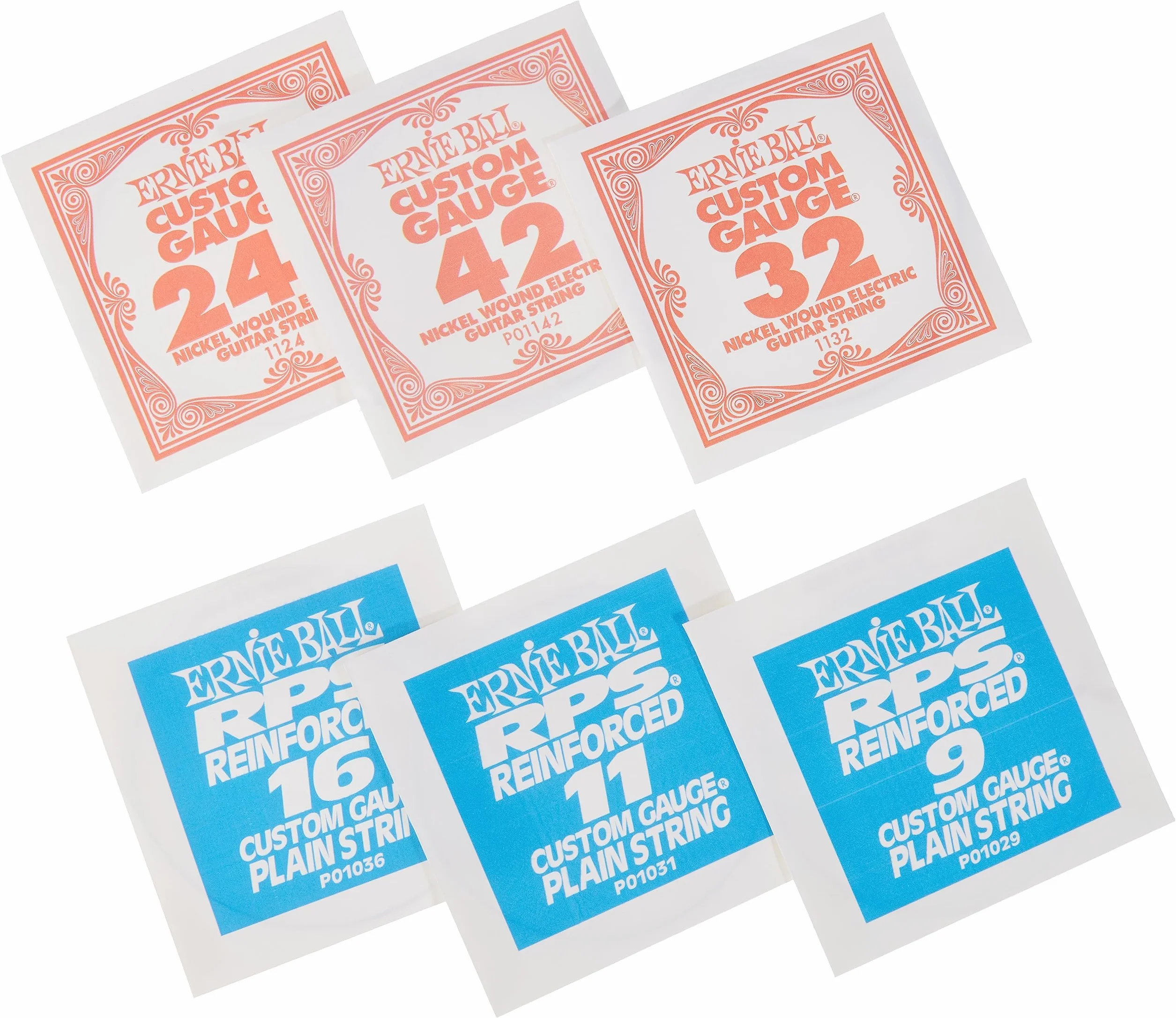 Ernie Ball Super Slinky RPS Nickel Wound Electric Guitar Strings - 9-42 Gauge