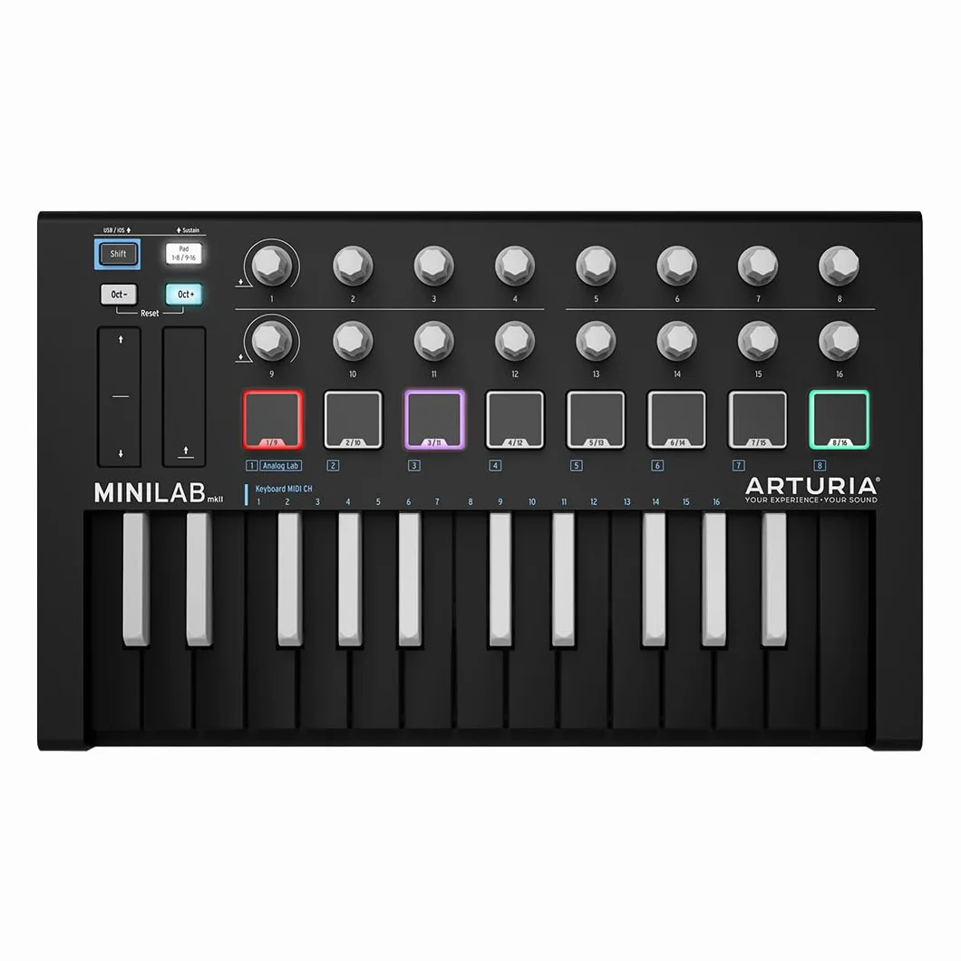 Arturia MiniLab MkII Inverted - 25-przyciskowa klawiatura sterująca. Promocja darmowego oprogramowania przez ograniczony czas.