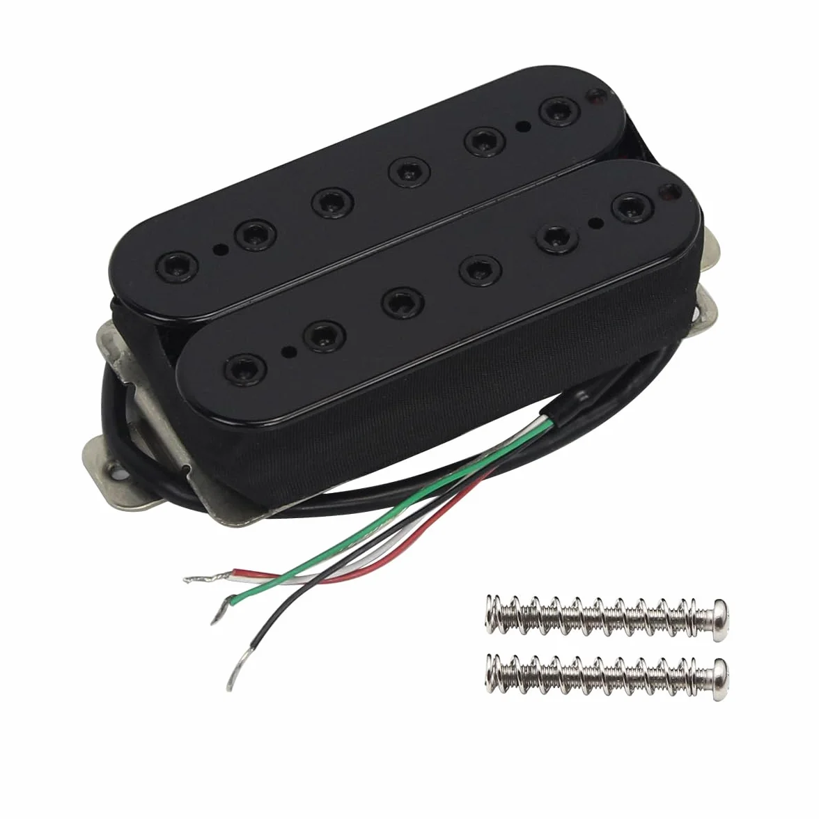 FLEOR Bridge Pickup Double Coil Humbucker przetworniki 14-15K do przetwornika gitary elektrycznej-czarne