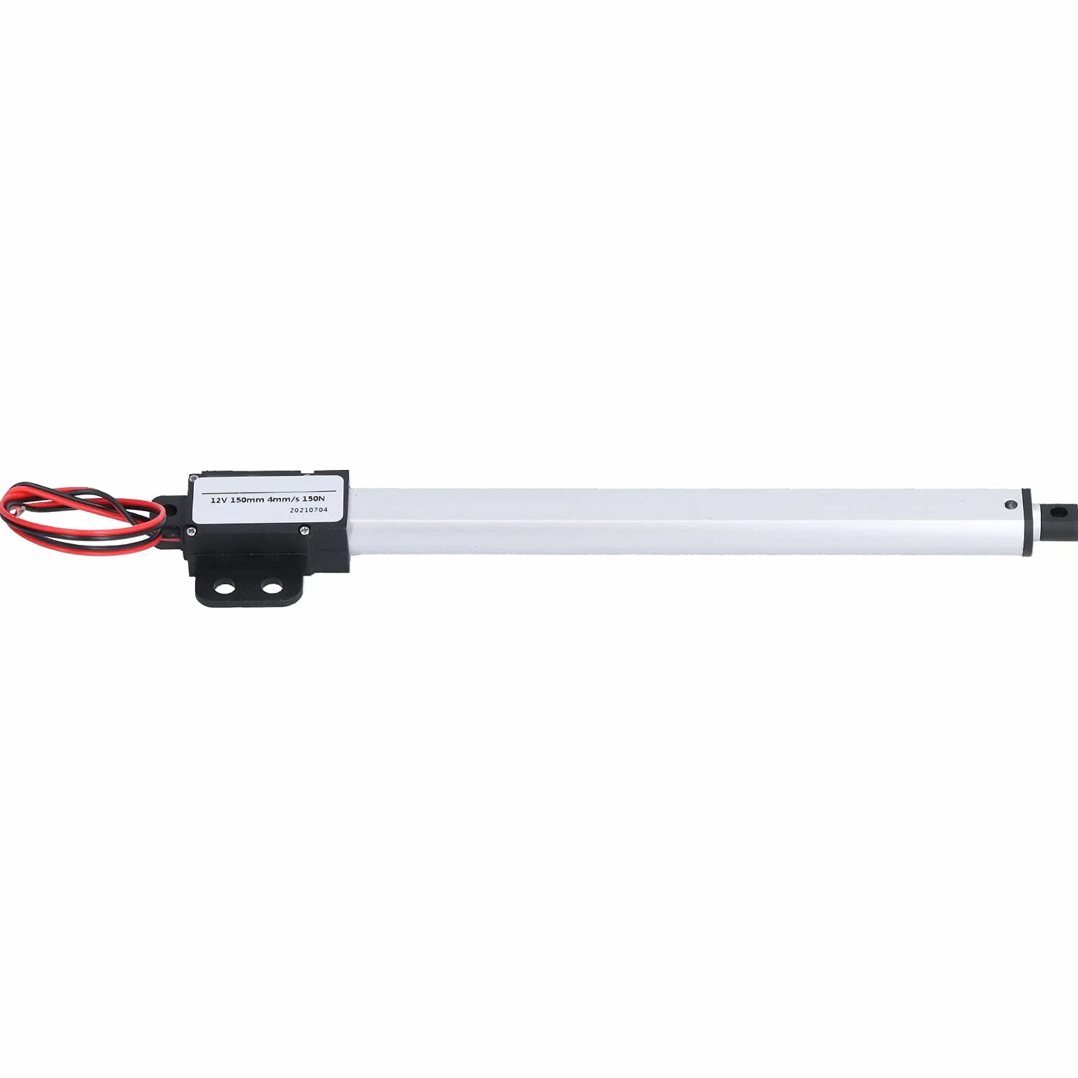 Bewinner 12 V Siłowniki liniowe, siłownik liniowy 150 mm skok Wysoka prędkość Niskie zużycie ochrony przed zwarciem Mini elektryczny siłownik liniowy skok 150 mm-30 mm/s-20 N