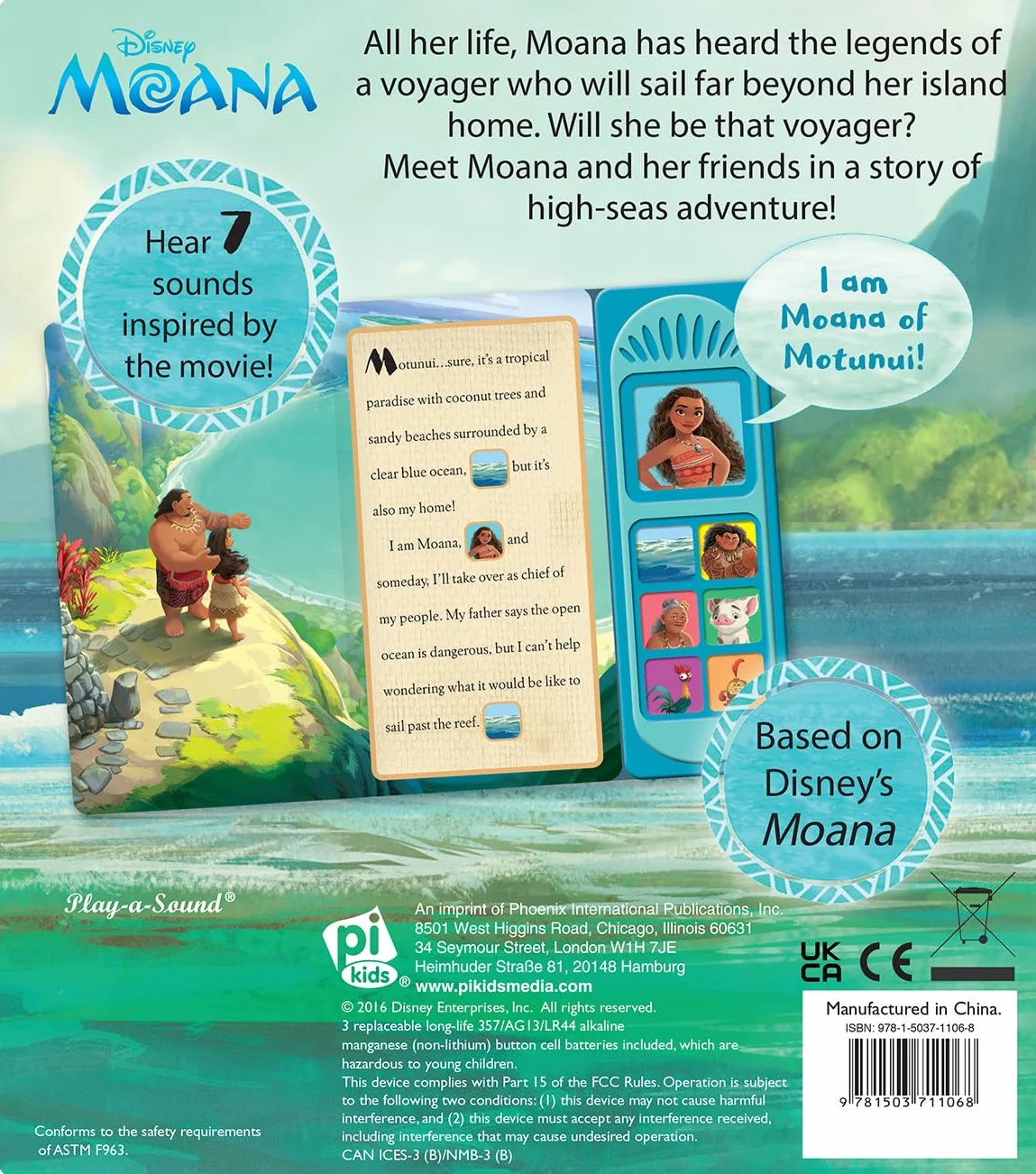 Disney Moana: I'm Ready to Read Sound Book