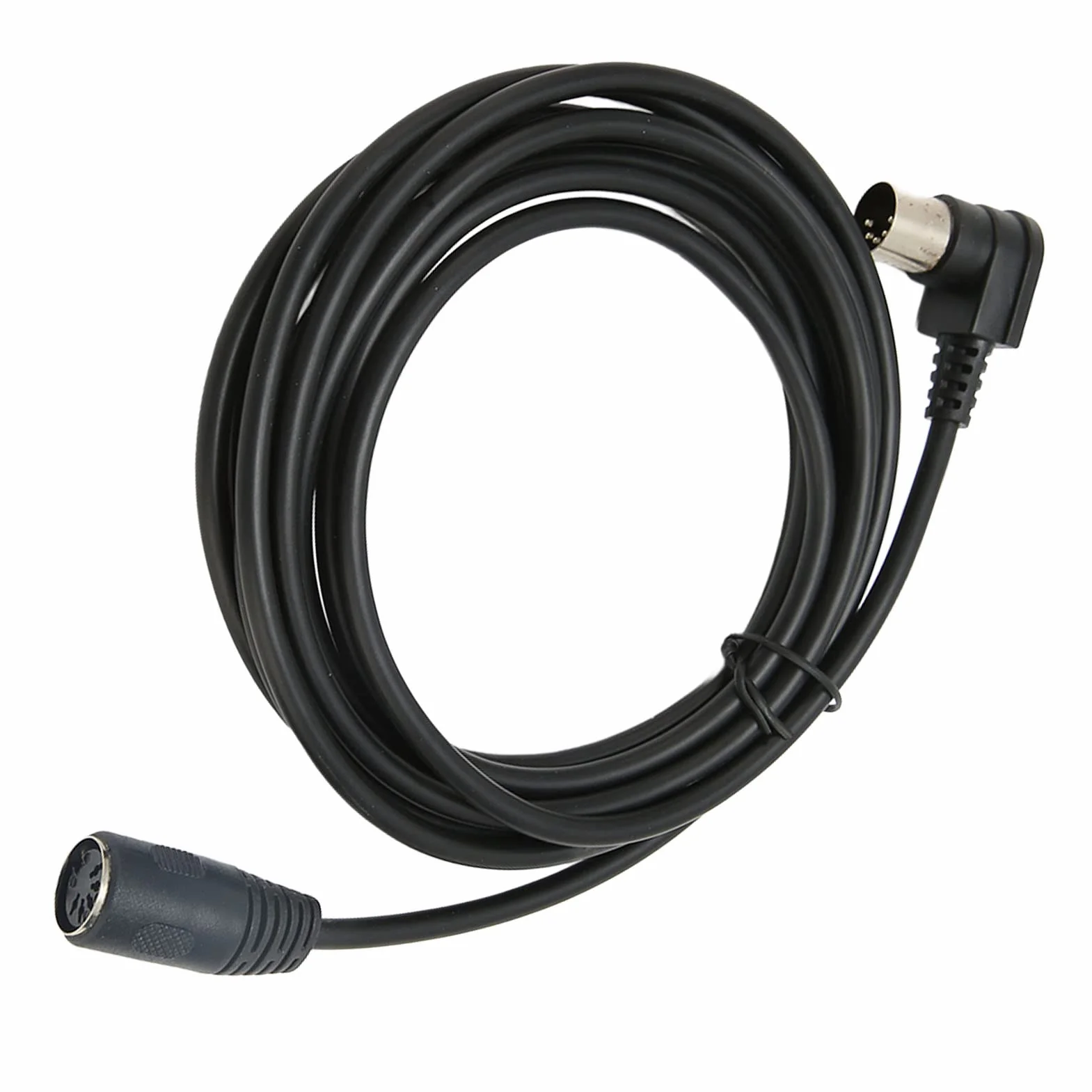 SUNGOOYUE Kabel Przedłużający MIDI DIN 90 Stopni, 5-pinowy Kabel Adapterowy MIDI DIN Męski na żeński z Wytrzymałym Interfejsem do Kontrolerów, Instrumentów, Syntezatorów, Sam