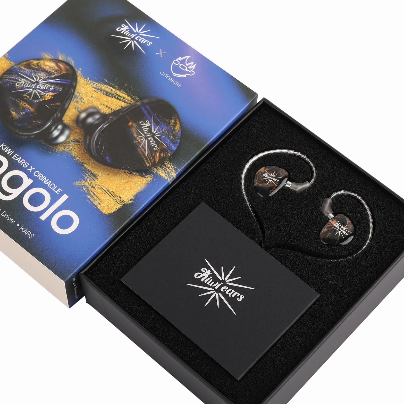 Kiwi Ears x Crinacle przewodowe słuchawki douszne IEM HiFi 11 mm dynamiczny sterownik KARS odłączany kabel