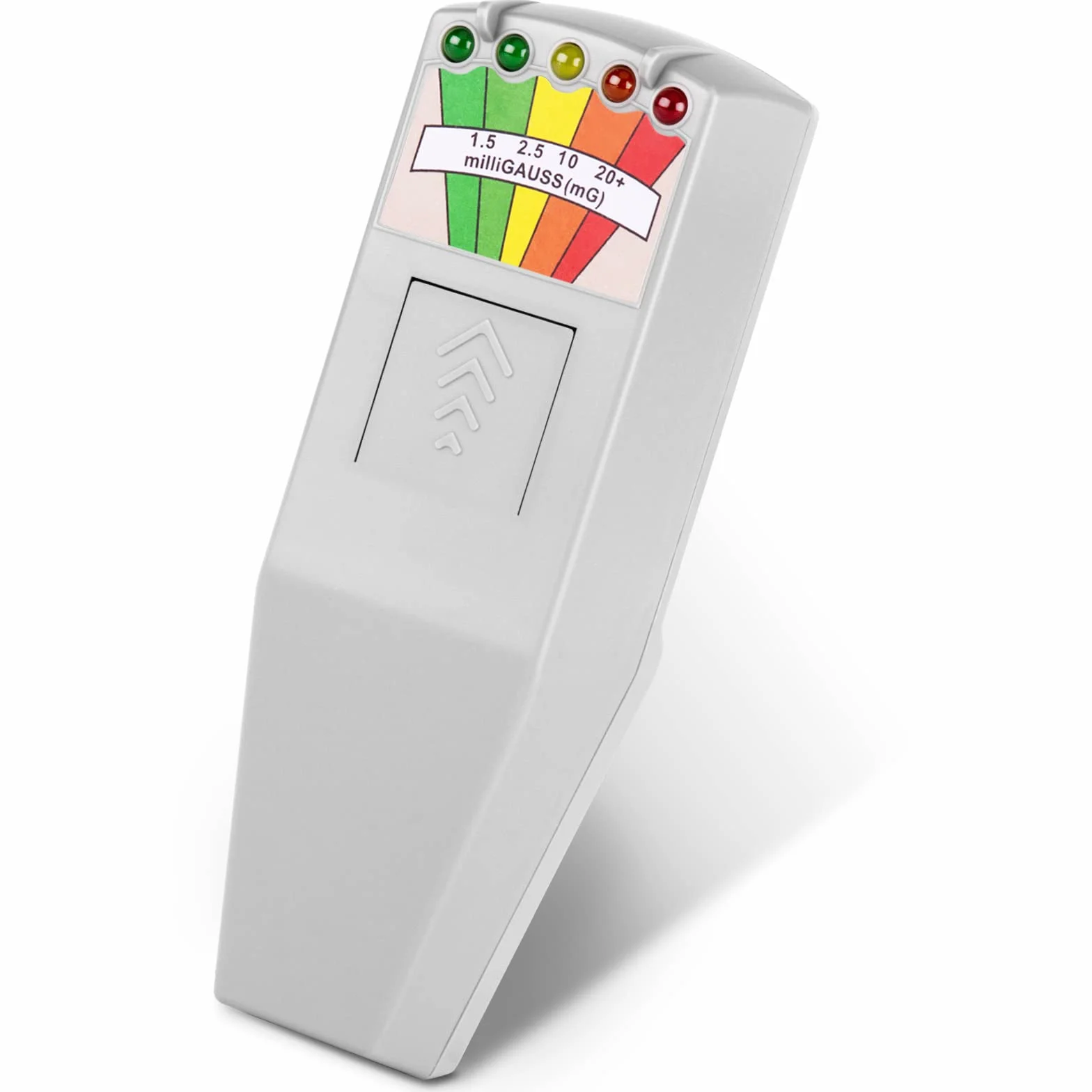 color tree ręczny EMF z diodami LED, pole magnetyczne, polowanie na duchy, detektor elektromagnetyczny, sprzęt do wykrywania zjawisk paranormalnych, 50 Hz - 20 000 Hz, kolor biały