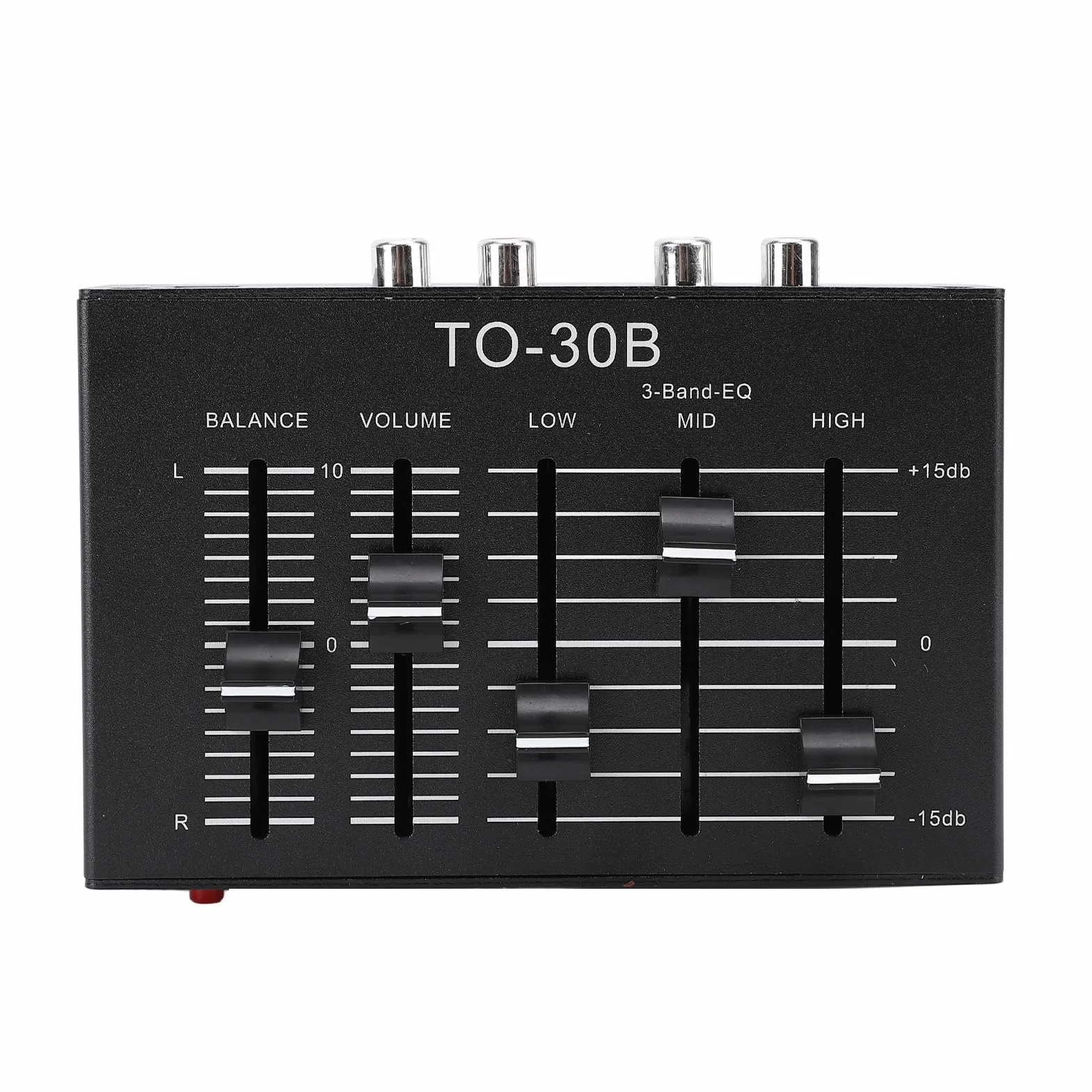 Equalizer Equalizer Stereo Przedwzmacniacz, 3-pasmowy Balans Regulacji Głośności Kanału Dźwiękowego, dla Elektroniki, Gramofony, Gitary