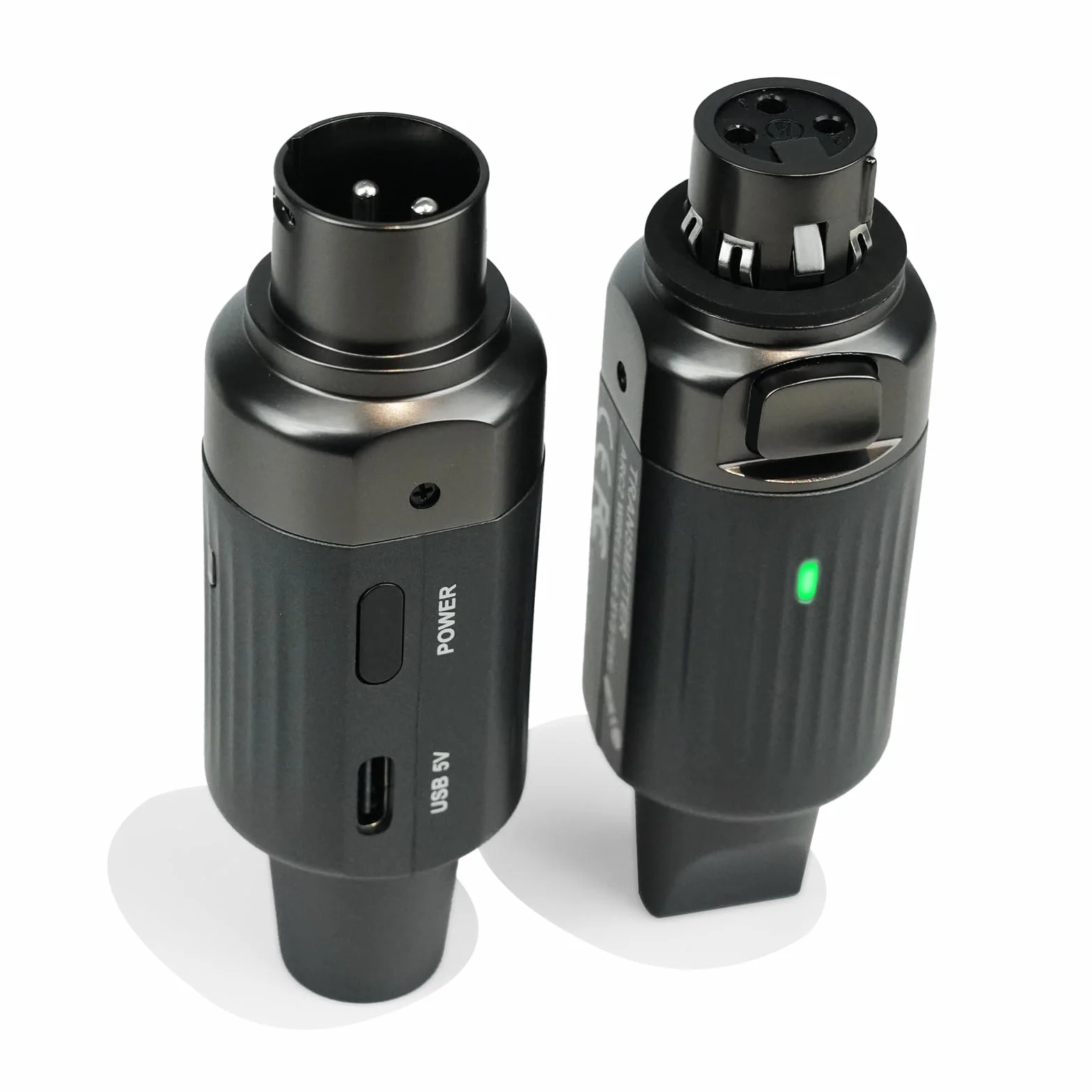 Aroma XLR Bezprzewodowy Nadajnik i Odbiornik Mikrofonowy UHF System Audio z Akumulatorem, Stabilna Transmisja dla Mikrofonów Dynamicznych i Mikserów PA