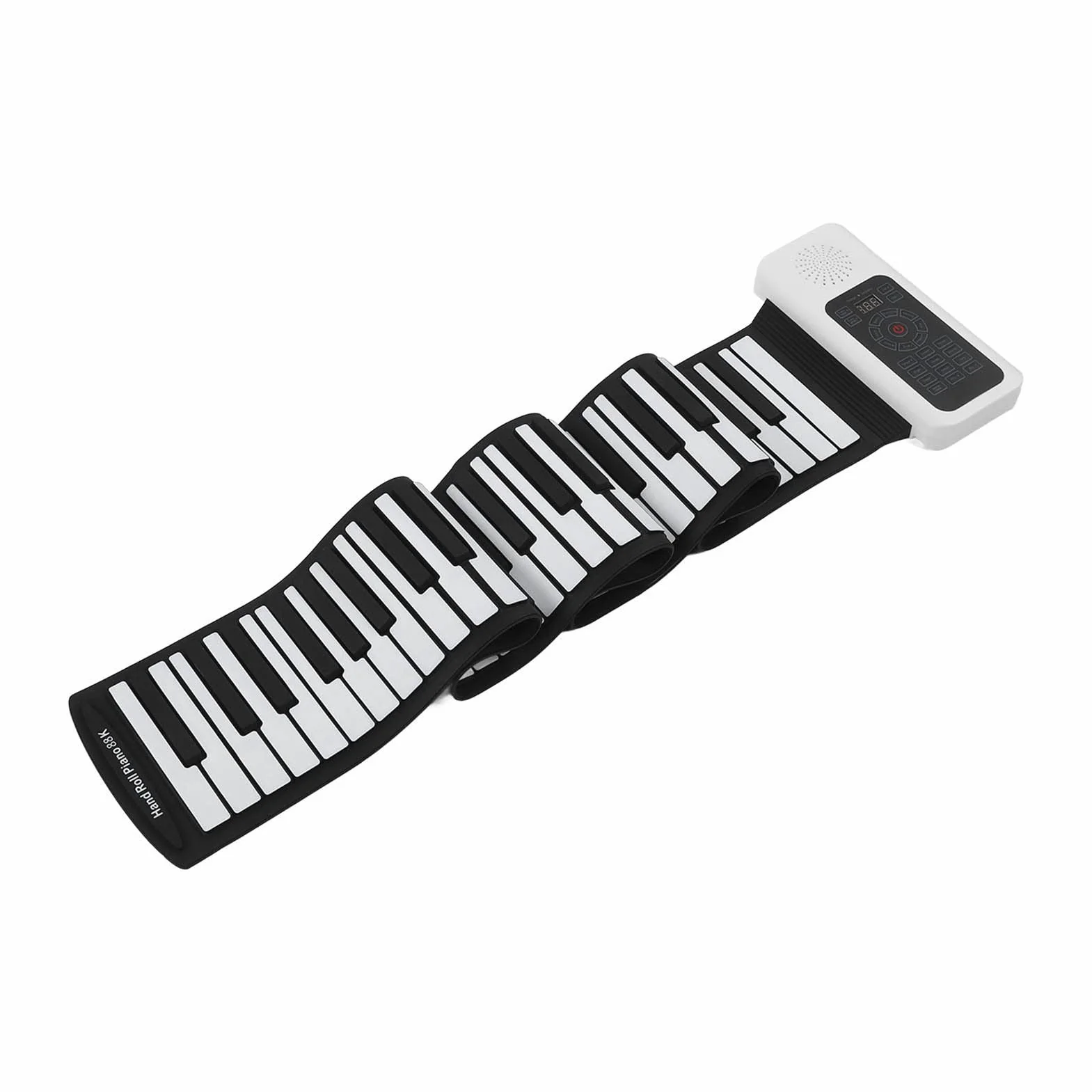 88 Klawiszy Roll Piano, Silikonowy ABS Składany Elektryczny Pianino Ręczne z grubszą klawiaturą 128 Rytmów