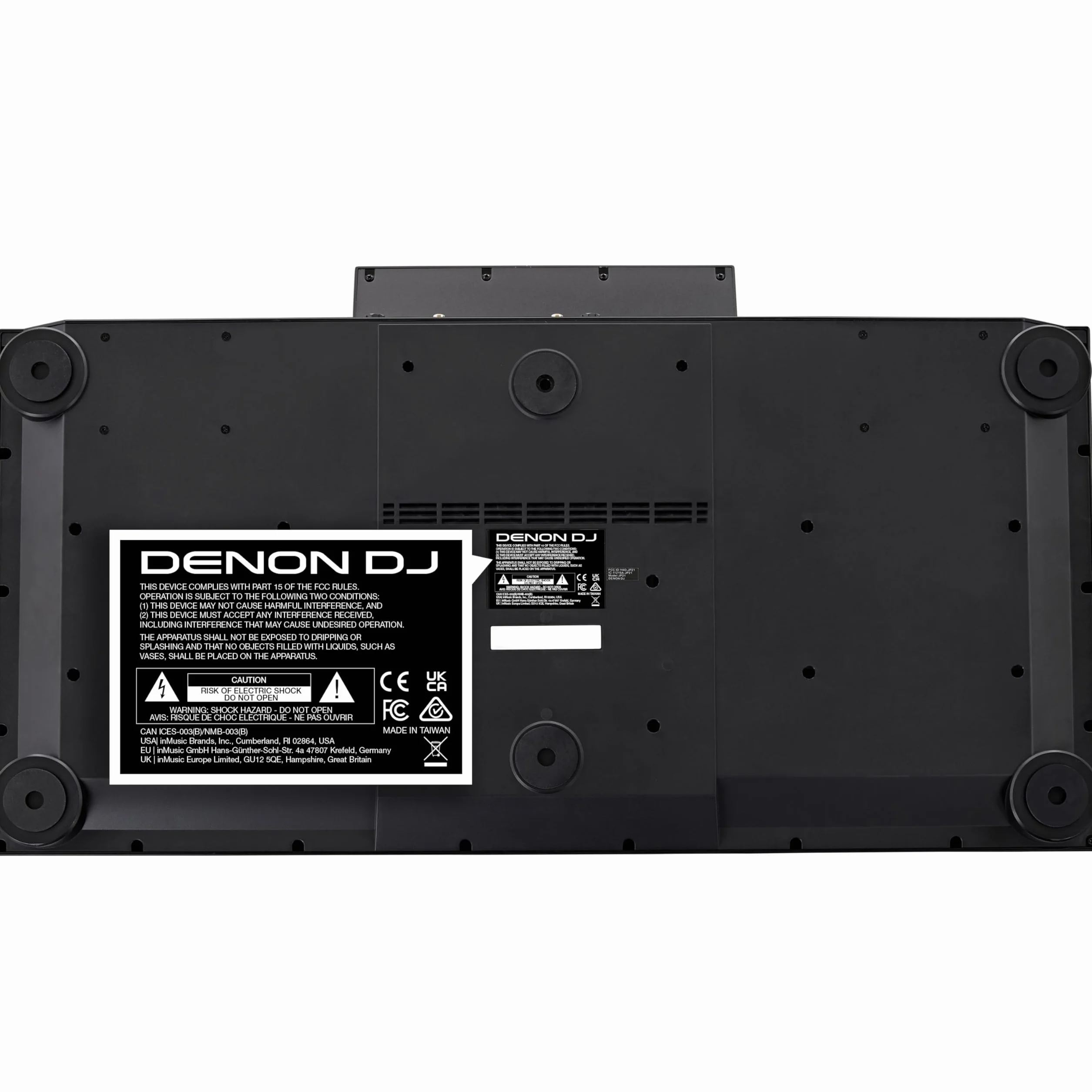 Denon DJ SC LIVE 4 Kontroler DJ z Separacją Stemów na 4 Deckach, Streamingiem Wi-Fi, Wbudowanymi Głośnikami, Kompatybilny z Serato DJ i Virtual DJ
