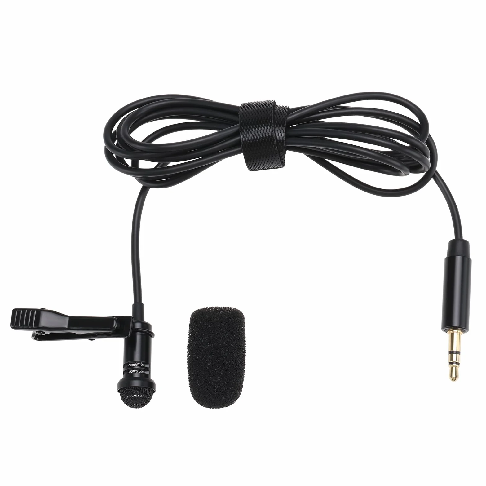 Mikrofon krawatowy wielokierunkowy 3,5 mm TRS do vlogowania, wywiadów, streamingu, wykładów, nadajników kompatybilny z Rode Wireless GO 2 / II