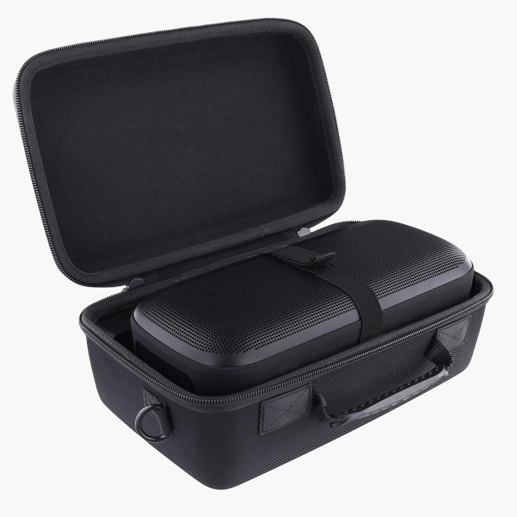 Aenllosi Twardy futerał kompatybilny z przenośnym głośnikiem Bose NEW SoundLink Max (tylko etui), Czarny, Nowoczesny
