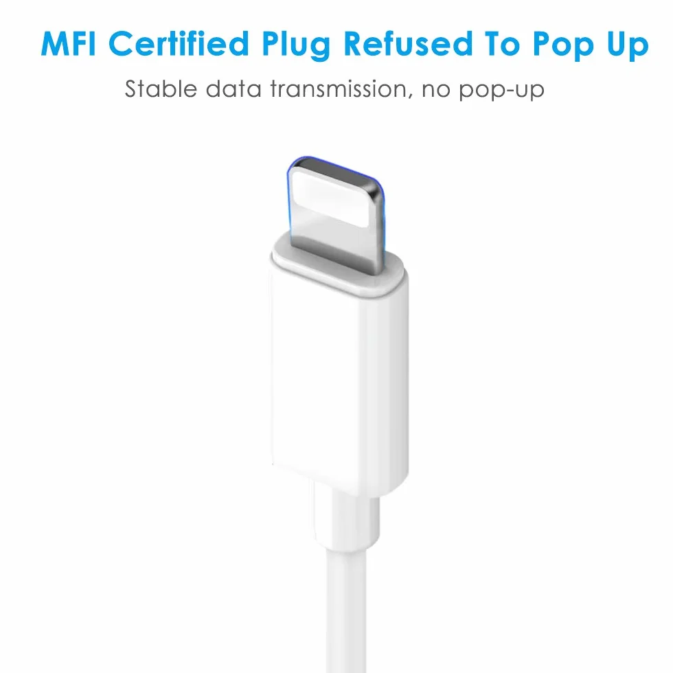 Adapter Lightning do słuchawek [certyfikat Apple MFi] iPhone na jack 3,5, dongle AUX Audio na gniazdo słuchawkowe, kompatybilny z iPhone 14/13/12/11/XR/X/XS/8/7, obsługuje wszystkie systemy iOS