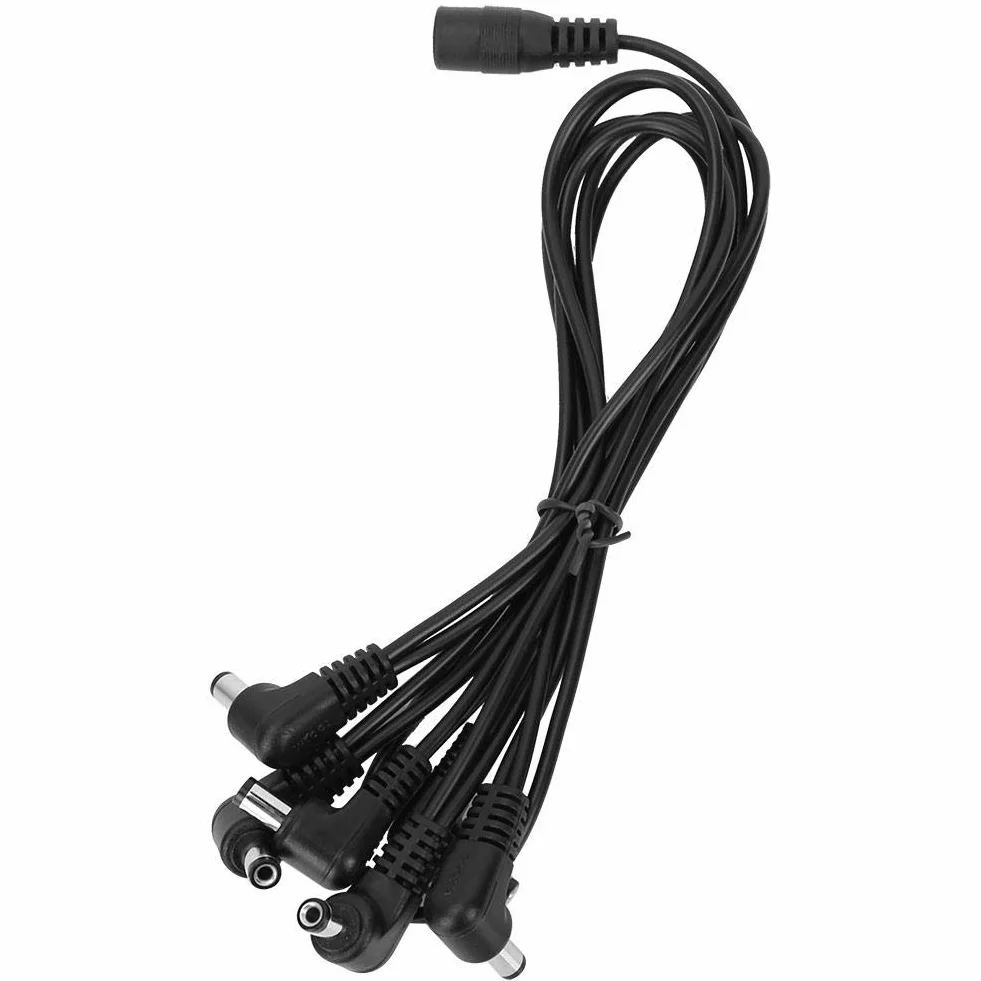 RiToEasysports Profesjonalny zasilacz do pedałów gitarowych 9V 1A JEDEN przewód zasilający Tow-6 (Adapter UE)