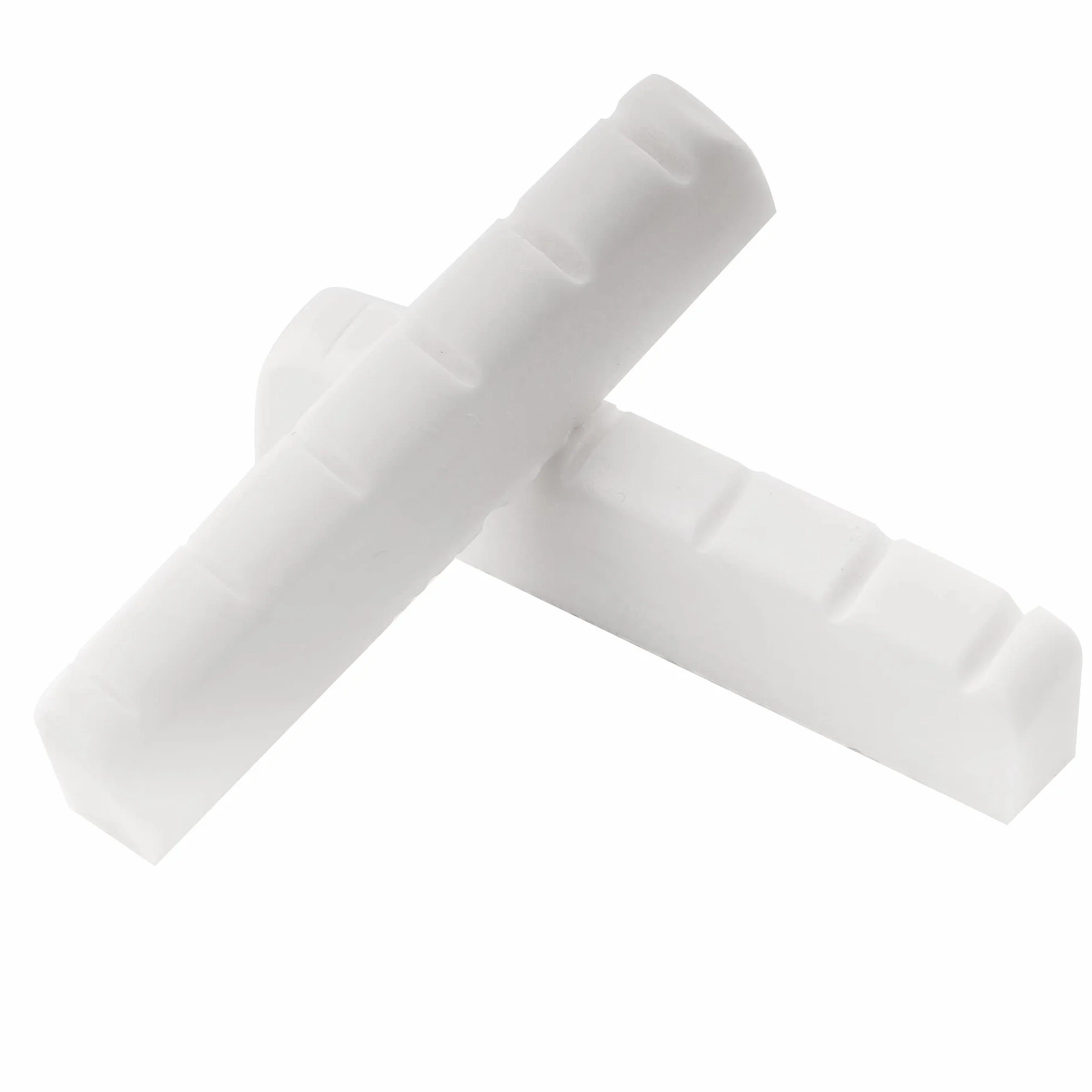 Musiclily Pro Plastik żywicy Mocznikowej 44mm Siodełko Gitarowe typu LP do Gitary Elektrycznej Les Paul, Biały(2 szt.)