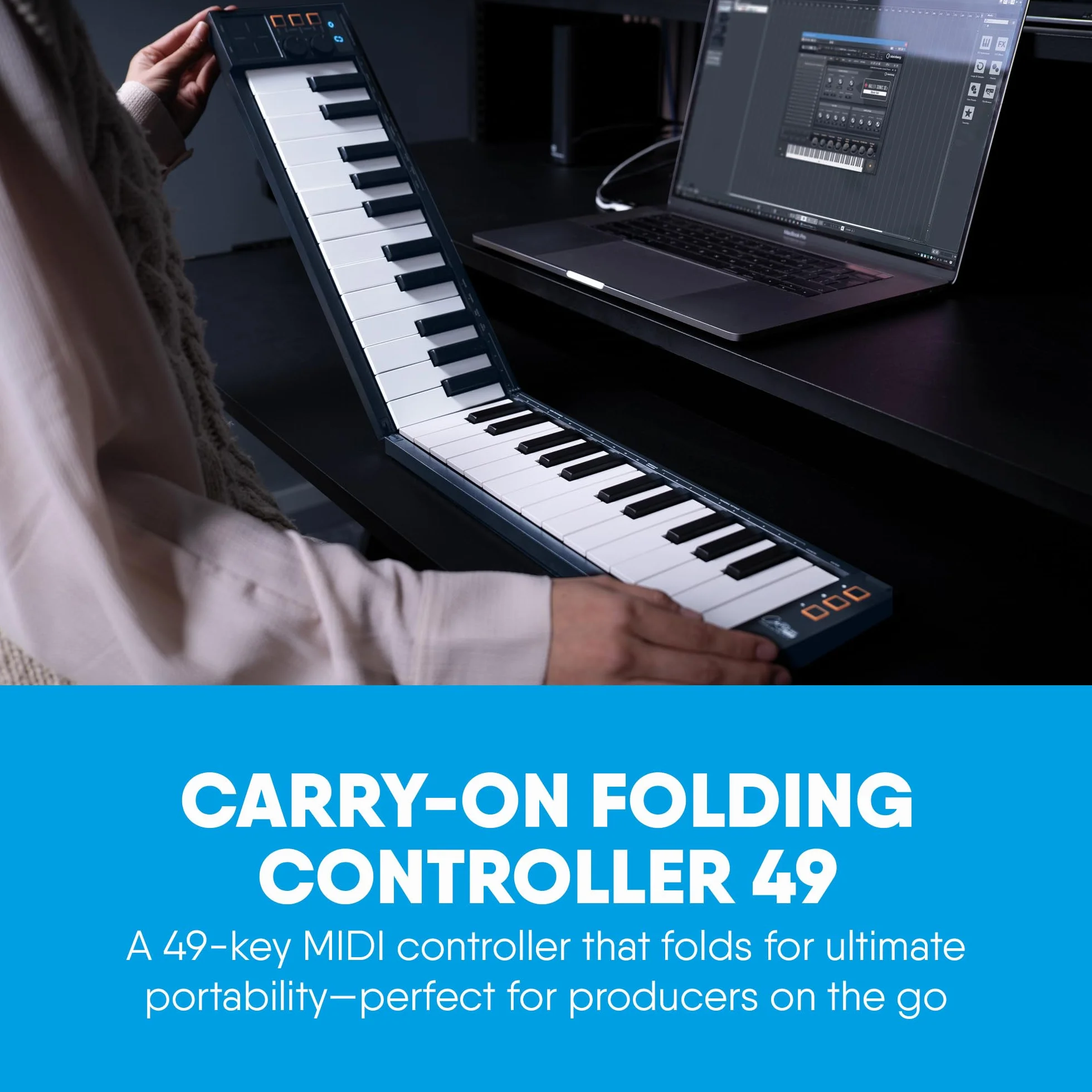Blackstar Carry-On Kontroler Midi, Czarny, 49 Klawiszy