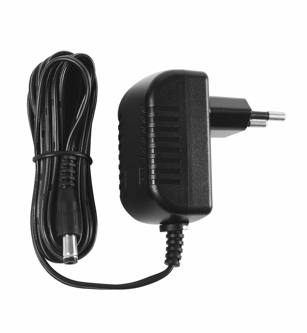 Zestaw 2 zasilaczy DC 9V 1,5A, wtyczka 5,5 mm x 2,1 mm, środek ujemny