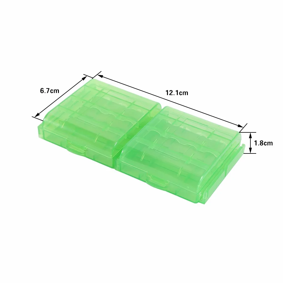 Pudełko do przechowywania baterii 10 sztuk, obudowa baterii AA/AAA, przenośne puste wielokolorowe pudełko do przechowywania baterii, plastikowa obudowa Wodoodporne pudełka do przechowywania baterii