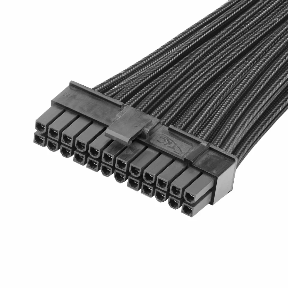 J&D ATX 24-pinowy kabel przedłużający zasilacza płyty głównej, 12 cali
