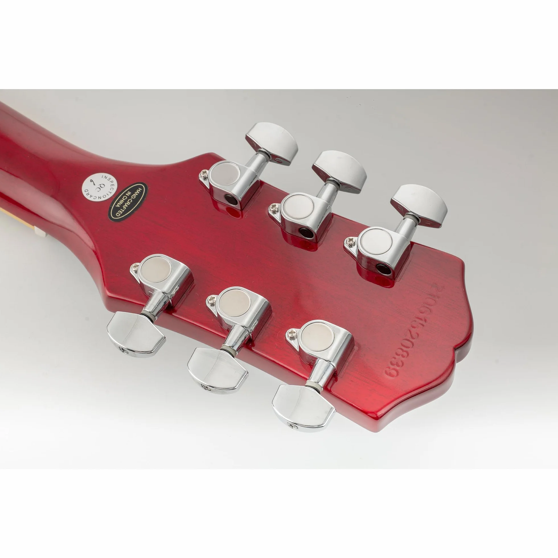 Musiclily Pro 3L+3R Klucze Gitaryowe Tunery Kołki do Strojenia do Gitary Elektrycznej Akustycznej typu Les Paul, Czarny Duży Guziki