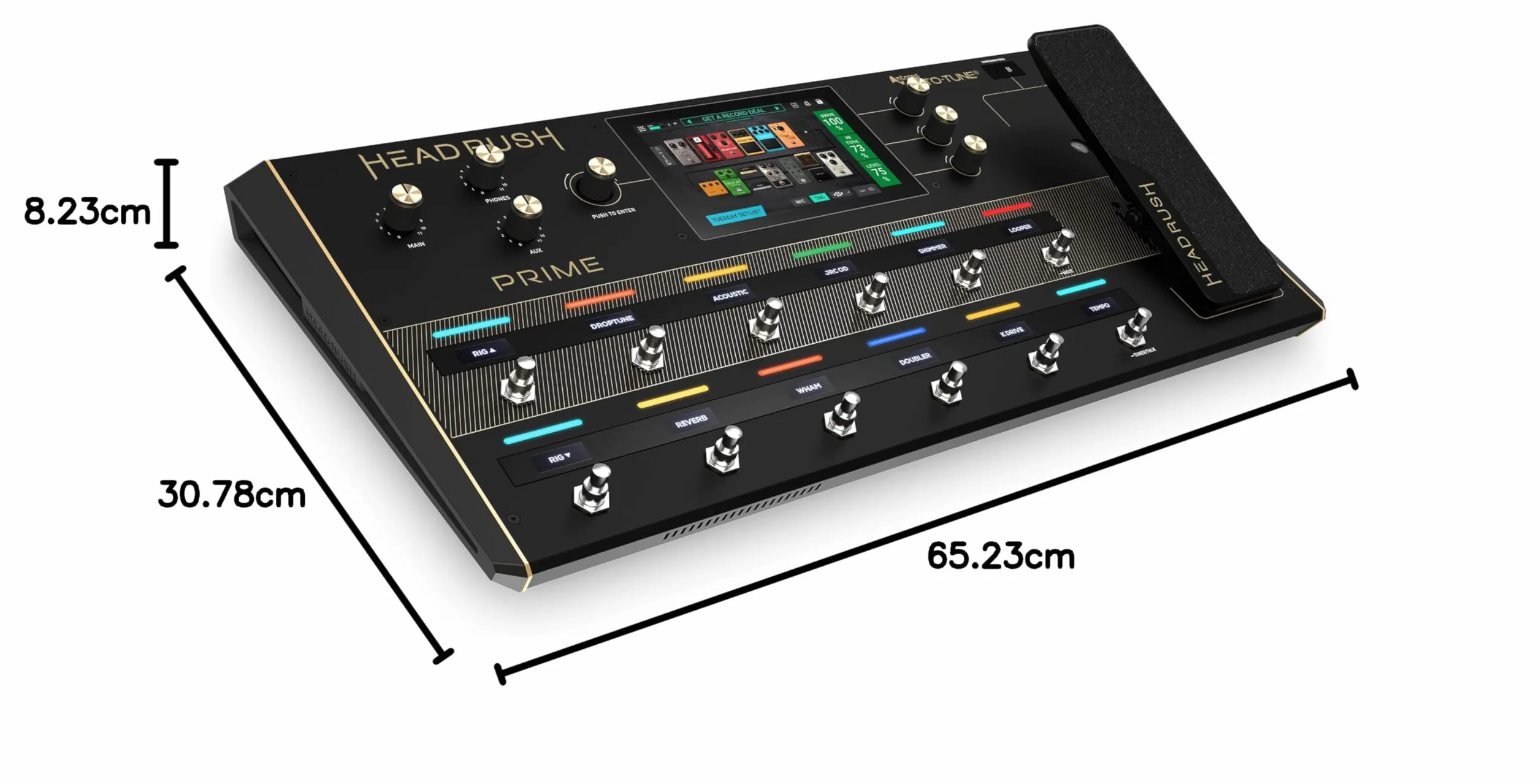 HeadRush Prime – Multiefekt do gitary i wokali z procesorem modelującym, Amp Clonerem, Antares Auto-Tune, WiFi, ekranem dotykowym, Looperem, Bluetooth