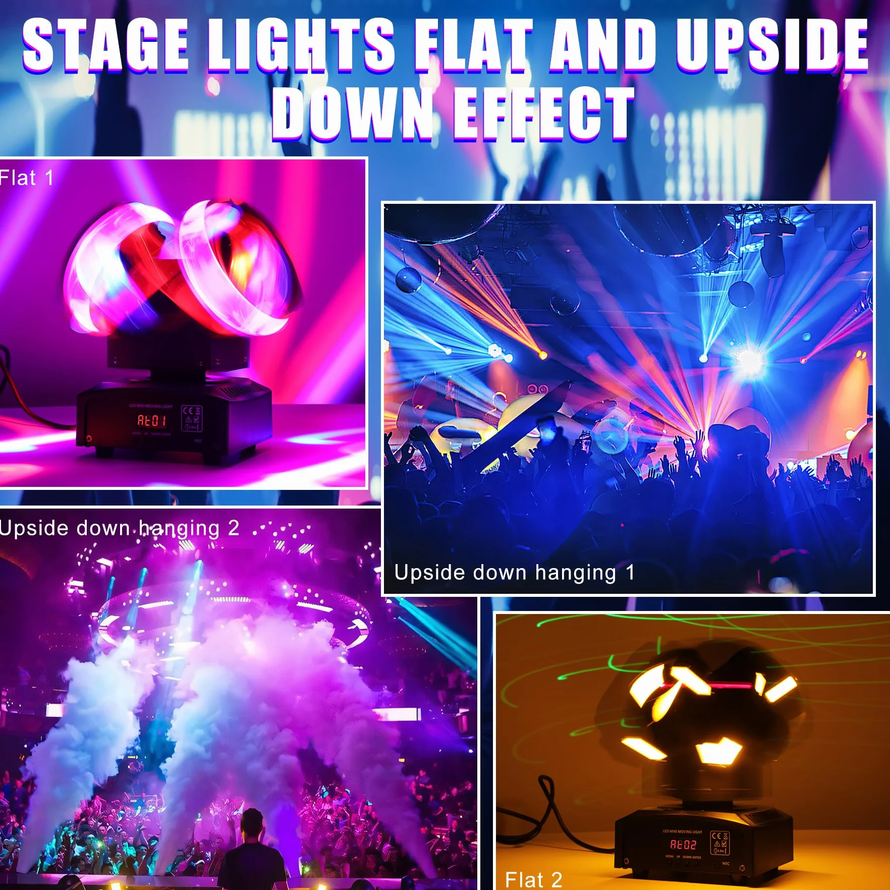 Światło dyskotekowe, 120 W, podwójna głowica, oświetlenie sceniczne LED, 8 szt., 10 W, RGBW, 8 szt., 5 W, DMX512 Dj, oświetlenie do baru, na imprezę, do klubu, na Boże Narodzenie